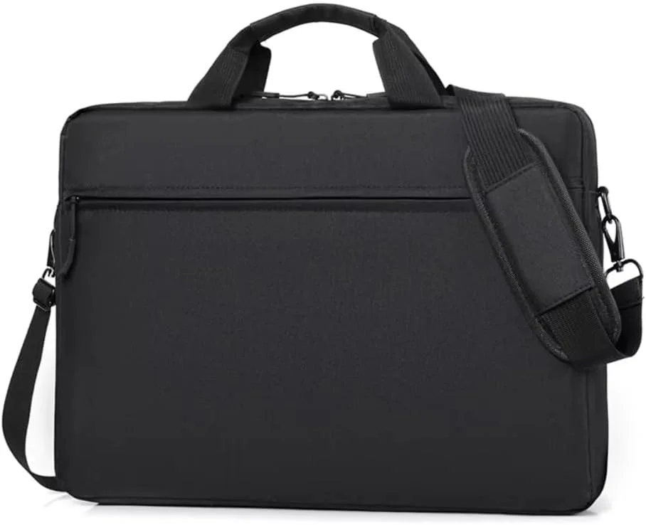 کیف حمل لپ تاپ پریمیوم - کیف شانه ای باریک و ضد آب با دسته و بند برای مسافرت های کاری، آستین سبک و قابل حمل برای آقایان و بانوان