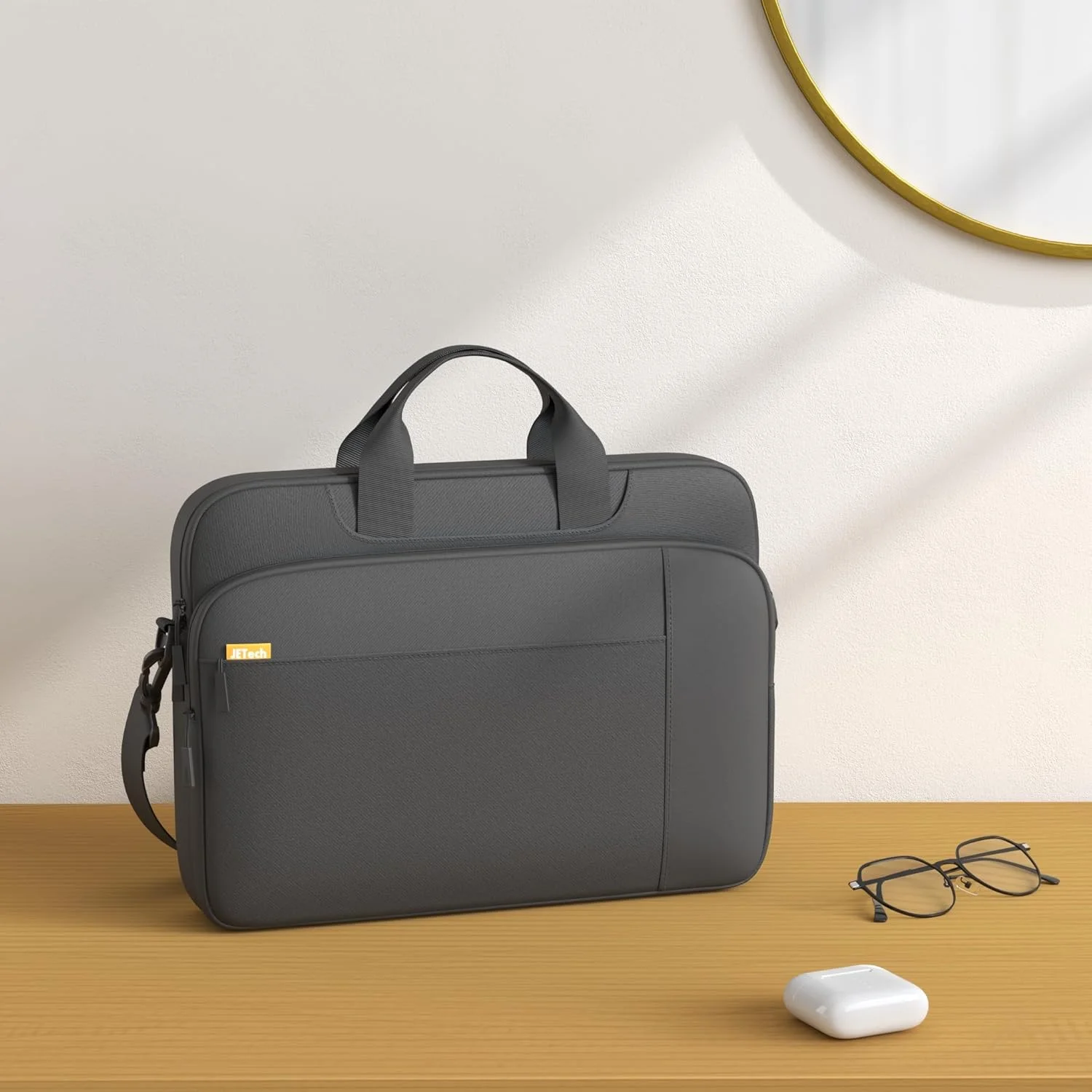 کیف لپ تاپ JETech مناسب برای لپ تاپ های 15، 15.6 و 16 اینچی، کاور ضد آب سازگار با MacBook Air/Pro 15/16، Surface Book 3/2 15، Dell Inspiron 15.6، HP Pavilion 15.6