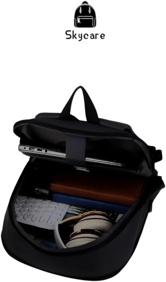 کوله پشتی لپ تاپ 15.6 اینچی تجاری سبک Skycare برای مردان، چند جیبی، دارای پورت شارژ USB، مناسب برای تجارت، مسافرت، دانشگاه
