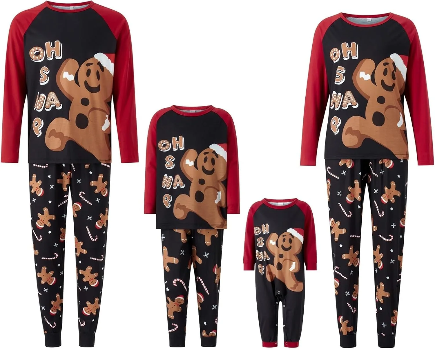 ست لباس خواب کریسمس خانوادگی طرح زنجبیلی آستین بلند، لباس شب تعطیلات، لباس راحتی کریسمس، لباس خواب بزرگسالان، کودکان و نوزادان ست لباس خواب کریسمس خانوادگی طرح زنجبیلی آستین بلند، لباس شب تعطیلات، لباس راحتی کریسمس، لباس خواب بزرگسالان، کودکان و نوزادان