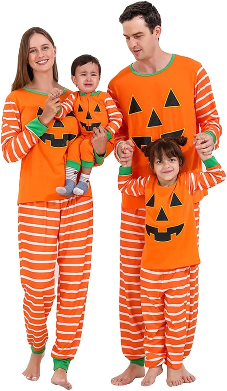 ست لباس خواب هالووین خانوادگی CheJooe، لباس خواب های سرهمی طرح کدو تنبل خنده دار، لباس شب و لباس راحتی تعطیلات برای مردان/زنان/کودکان ست لباس خواب هالووین خانوادگی CheJooe، لباس خواب های سرهمی طرح کدو تنبل خنده دار، لباس شب و لباس راحتی تعطیلات برای مردان/زنان/کودکان