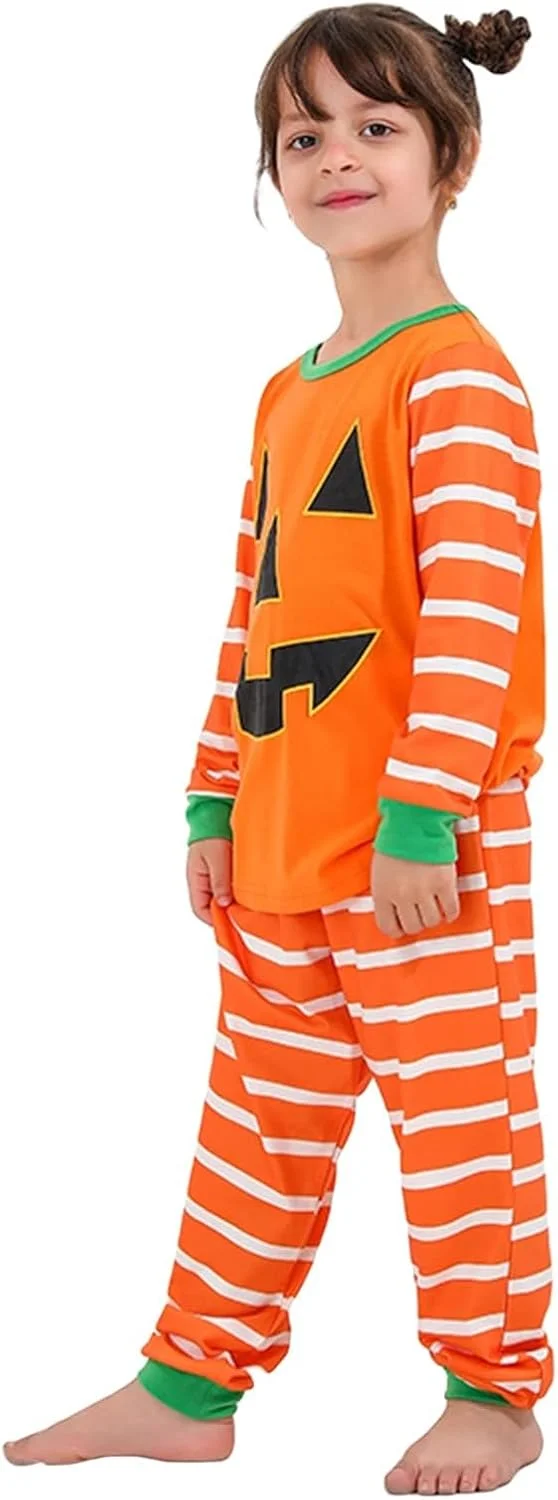 ست لباس خواب هالووین خانوادگی CheJooe، لباس خواب های سرهمی طرح کدو تنبل خنده دار، لباس شب و لباس راحتی تعطیلات برای مردان/زنان/کودکان ست لباس خواب هالووین خانوادگی CheJooe، لباس خواب های سرهمی طرح کدو تنبل خنده دار، لباس شب و لباس راحتی تعطیلات برای مردان/زنان/کودکان