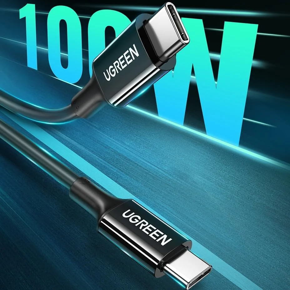 یوگرین - US300 - کابل USB-C/USB-C با سرعت 480 مگابیت بر ثانیه 5 آمپر 2 متری - مشکی