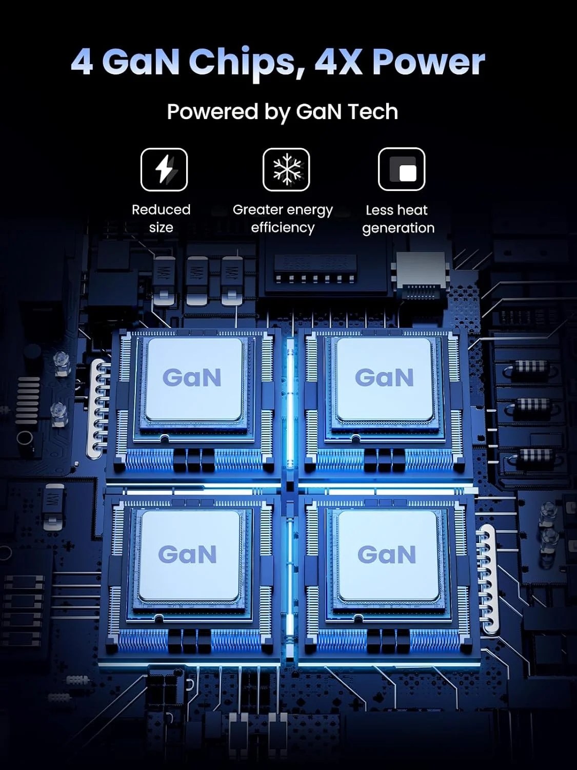 ایستگاه شارژ USB C چهار پورت 100 واتی UGREEN Nexode، آداپتور شارژ سریع GaN برای لپ تاپ با محافظت چندگانه، شارژر پایه رومیزی پایدار برای MacBook Air/iPhone 17 Pro Max/Samsung S25/24U (دوشاخه 2 متری UK)