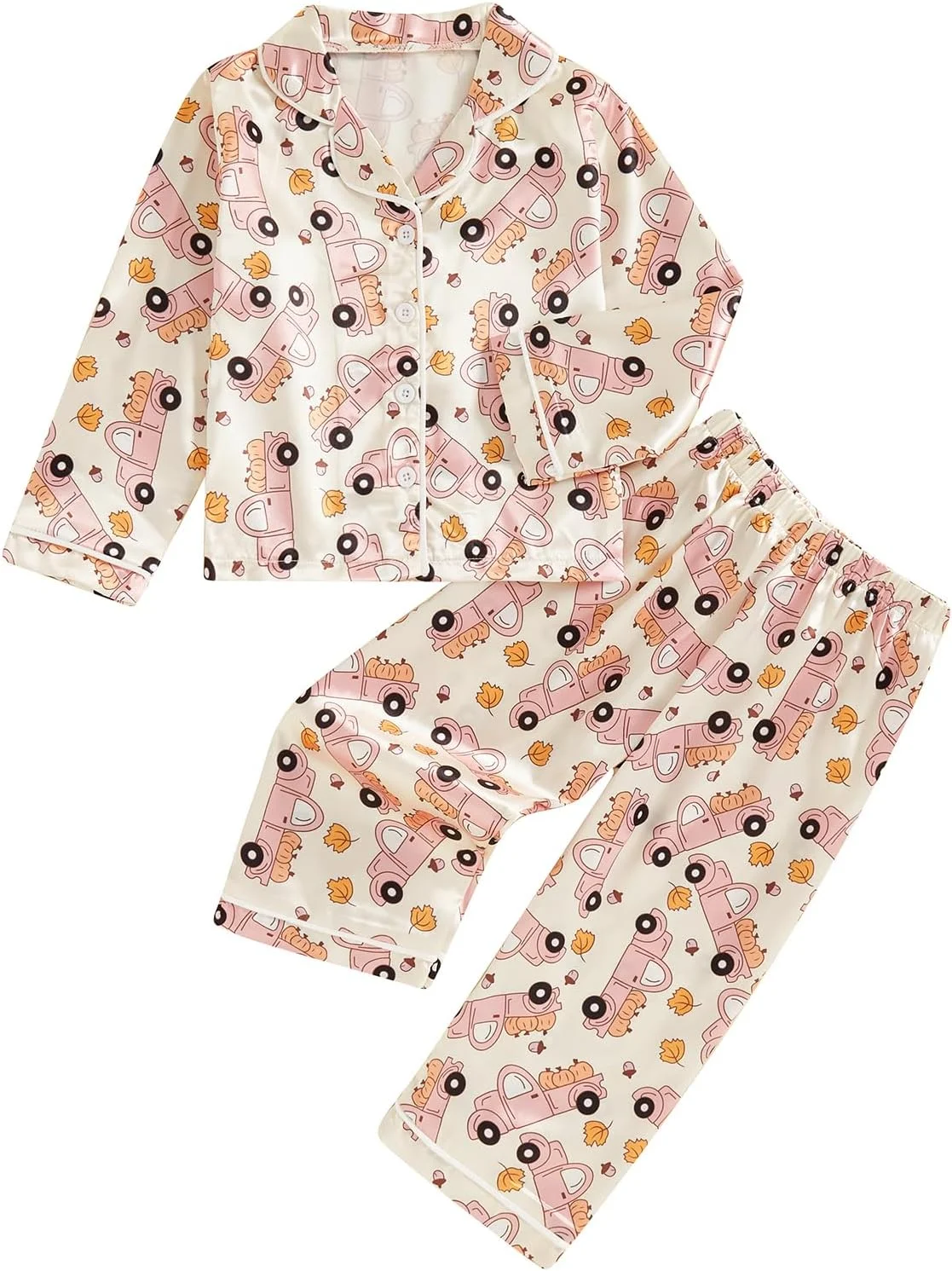 لباس خواب هالووین بچگانه Nokpsedcb، پیژامه پسرانه دخترانه، بلوز آستین بلند دکمه دار و شلوار راحتی لباس خواب هالووین بچگانه Nokpsedcb، پیژامه پسرانه دخترانه، بلوز آستین بلند دکمه دار و شلوار راحتی