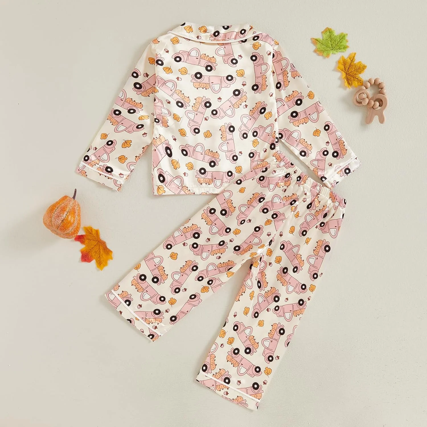 لباس خواب هالووین بچگانه Nokpsedcb، پیژامه پسرانه دخترانه، بلوز آستین بلند دکمه دار و شلوار راحتی لباس خواب هالووین بچگانه Nokpsedcb، پیژامه پسرانه دخترانه، بلوز آستین بلند دکمه دار و شلوار راحتی