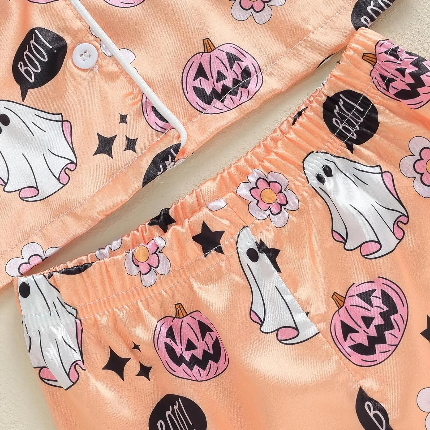 ست پیژامه ساتن دخترانه Nicoxijia، آستین بلند، دکمه دار، بلوز و شلوار راحتی، لباس خواب ست پیژامه ساتن دخترانه Nicoxijia، آستین بلند، دکمه دار، بلوز و شلوار راحتی، لباس خواب