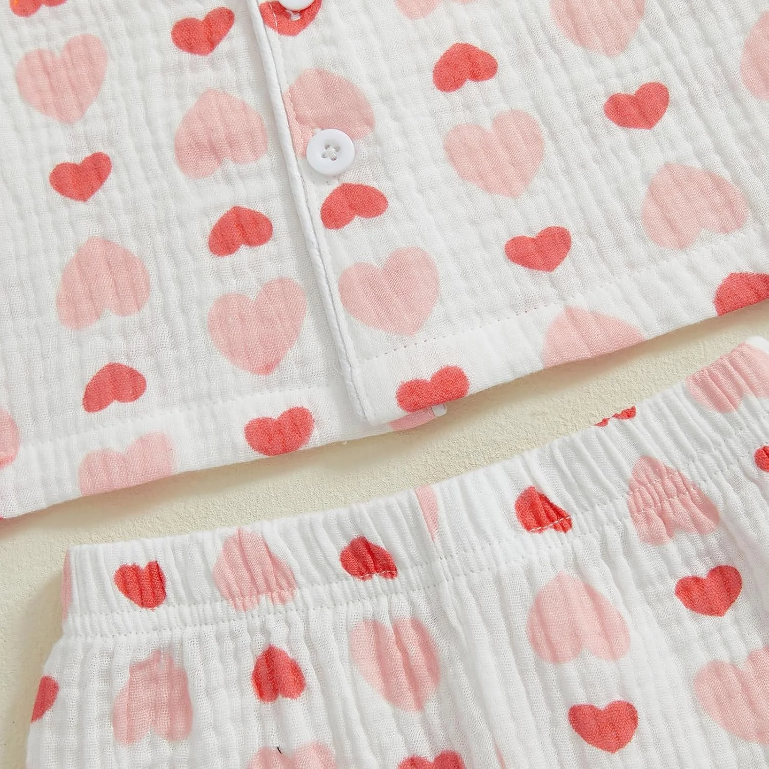 ست لباس خواب ولنتاین Nokpsedcb برای پسران و دختران نوپا، پیراهن آستین بلند با طرح قلب زیبا و شلوار الاستیک، لباس راحتی ست لباس خواب ولنتاین Nokpsedcb برای پسران و دختران نوپا، پیراهن آستین بلند با طرح قلب زیبا و شلوار الاستیک، لباس راحتی