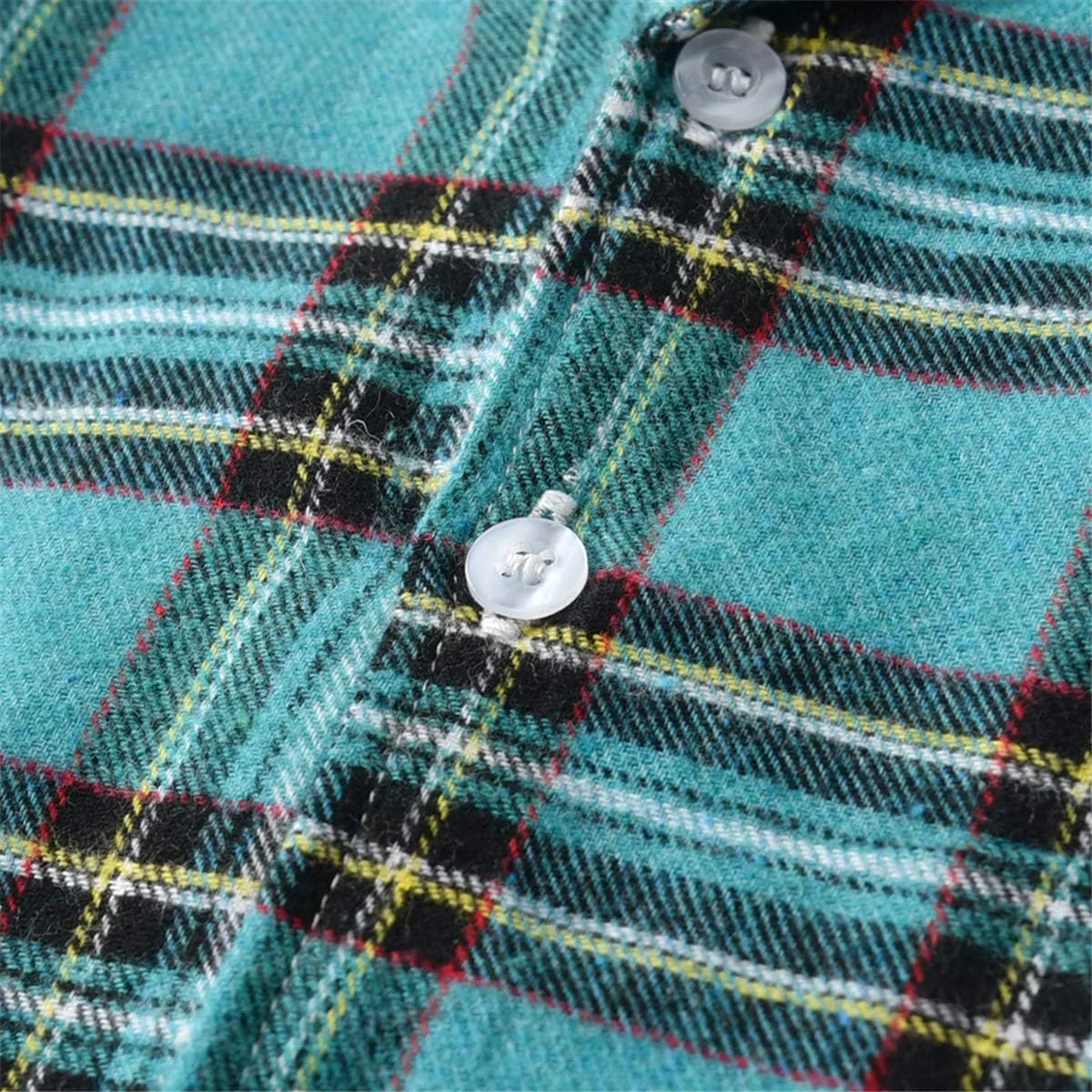 ست پیژامه چهارخانه بچگانه Schbbbta، لباس خواب دکمه دار دو تکه پسرانه/دخترانه، سبز، 18-24 ماهگی = تگ 100 ست پیژامه چهارخانه بچگانه Schbbbta، لباس خواب دکمه دار دو تکه پسرانه/دخترانه، سبز، 18-24 ماهگی = تگ 100