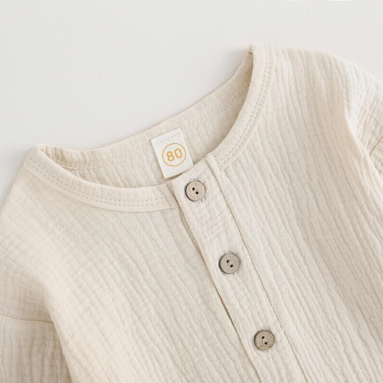 ست لباس پسرانه موسلینی Yassiglia، لباس پاییزی دو تکه برای کودکان، شامل پیراهن آستین بلند و شلوار نرم ست لباس پسرانه موسلینی Yassiglia، لباس پاییزی دو تکه برای کودکان، شامل پیراهن آستین بلند و شلوار نرم