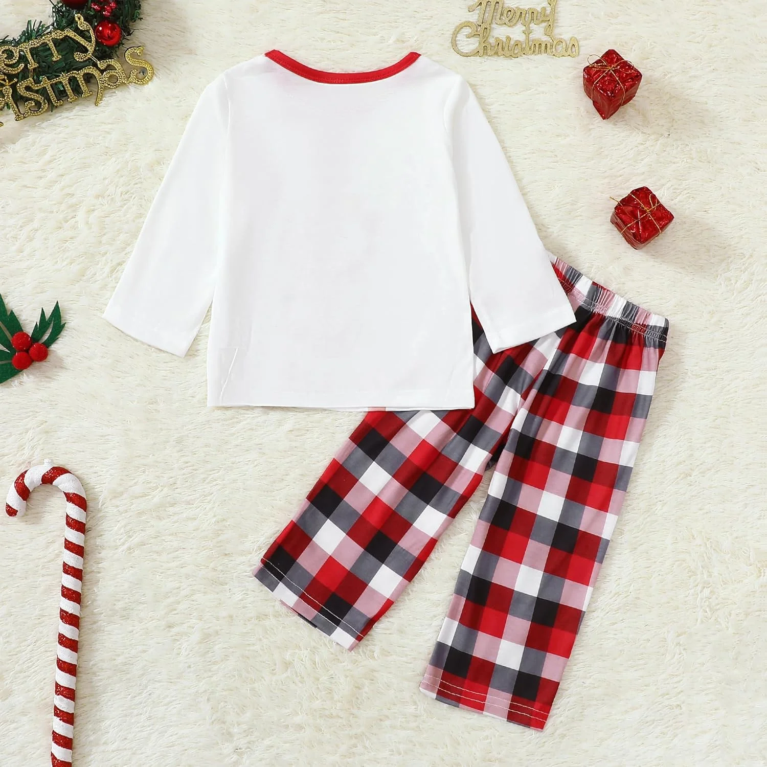 YOUNGER TREE ست لباس خواب کریسمس خانوادگی، تاپ طرح دار، شلوار چهارخانه، لباس راحتی، لباس خواب کریسمس، لباس خانوادگی تعطیلات YOUNGER TREE ست لباس خواب کریسمس خانوادگی، تاپ طرح دار، شلوار چهارخانه، لباس راحتی، لباس خواب کریسمس، لباس خانوادگی تعطیلات