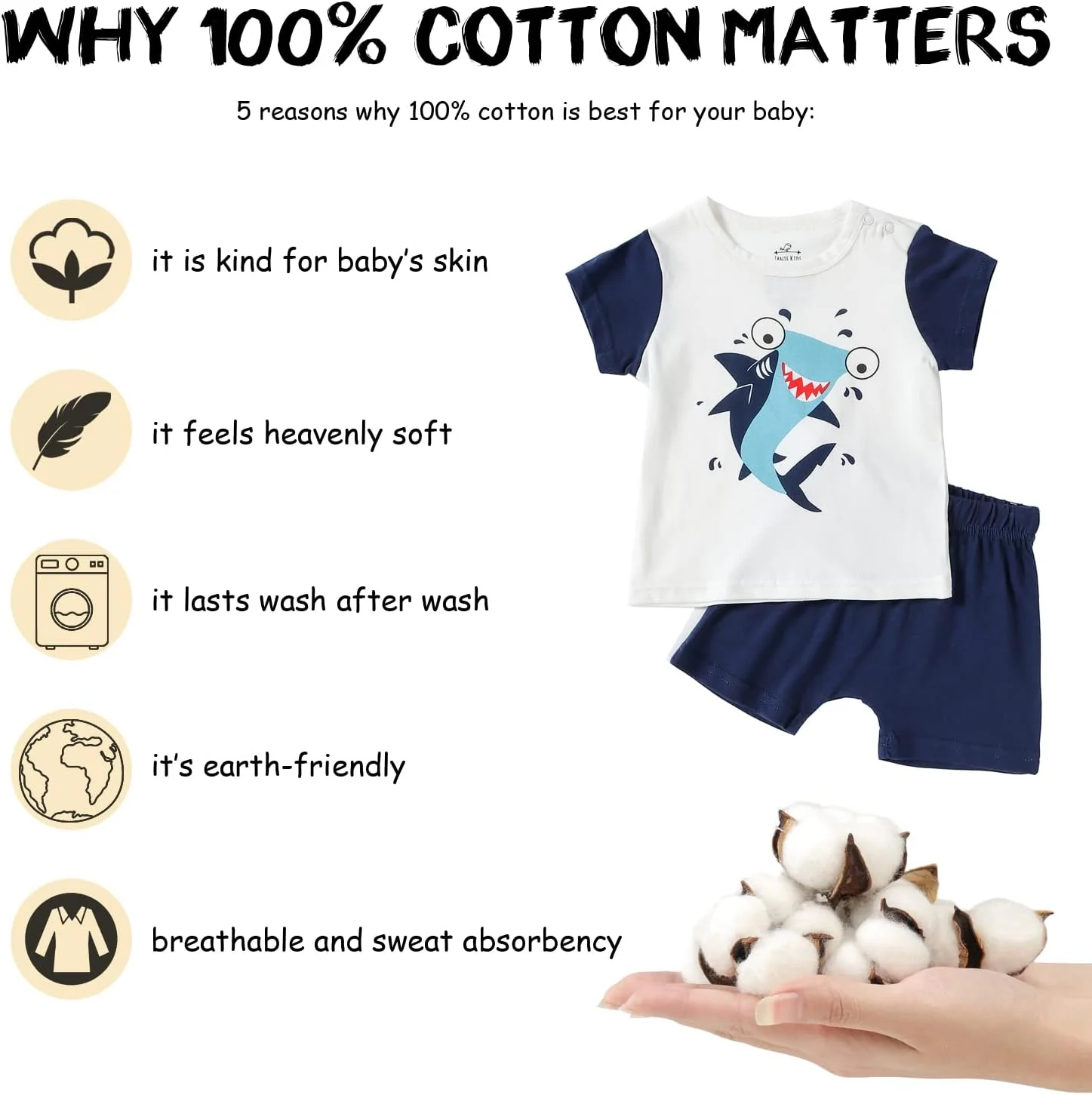 لباس خواب پسرانه بچه گانه Zanie Kids آستین کوتاه، لباس راحتی تابستانی نوزاد، تاپ و شلوار، لباس خواب طرح دار زیبا، لباس خانه و بیرون