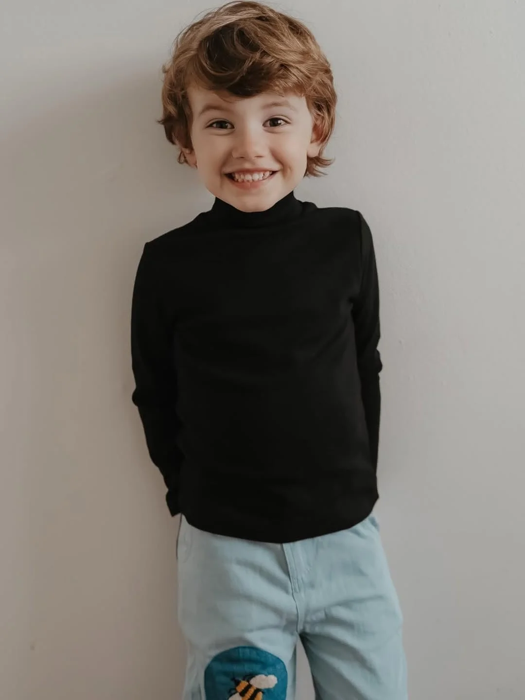 ست 3 عددی تاپ یقه اسکی آستین بلند کودک و نوزاد Volunboy (1-6 سال)، زیرپوش حرارتی پنبه ای نرم ست 3 عددی تاپ یقه اسکی آستین بلند کودک و نوزاد Volunboy (1-6 سال)، زیرپوش حرارتی پنبه ای نرم