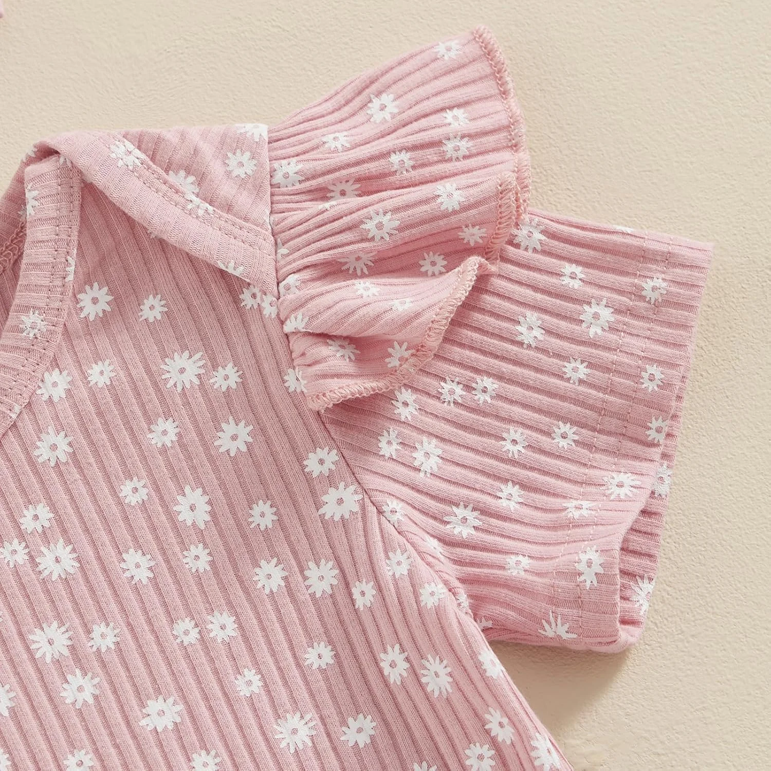 ست لباس تابستانی نوزاد دخترانه ZZLBUF شامل رامپر آستین کوتاه طرح گلدار، شورت و هدبند 3 تکه، مناسب 0 تا 18 ماه ست لباس تابستانی نوزاد دخترانه ZZLBUF شامل رامپر آستین کوتاه طرح گلدار، شورت و هدبند 3 تکه، مناسب 0 تا 18 ماه