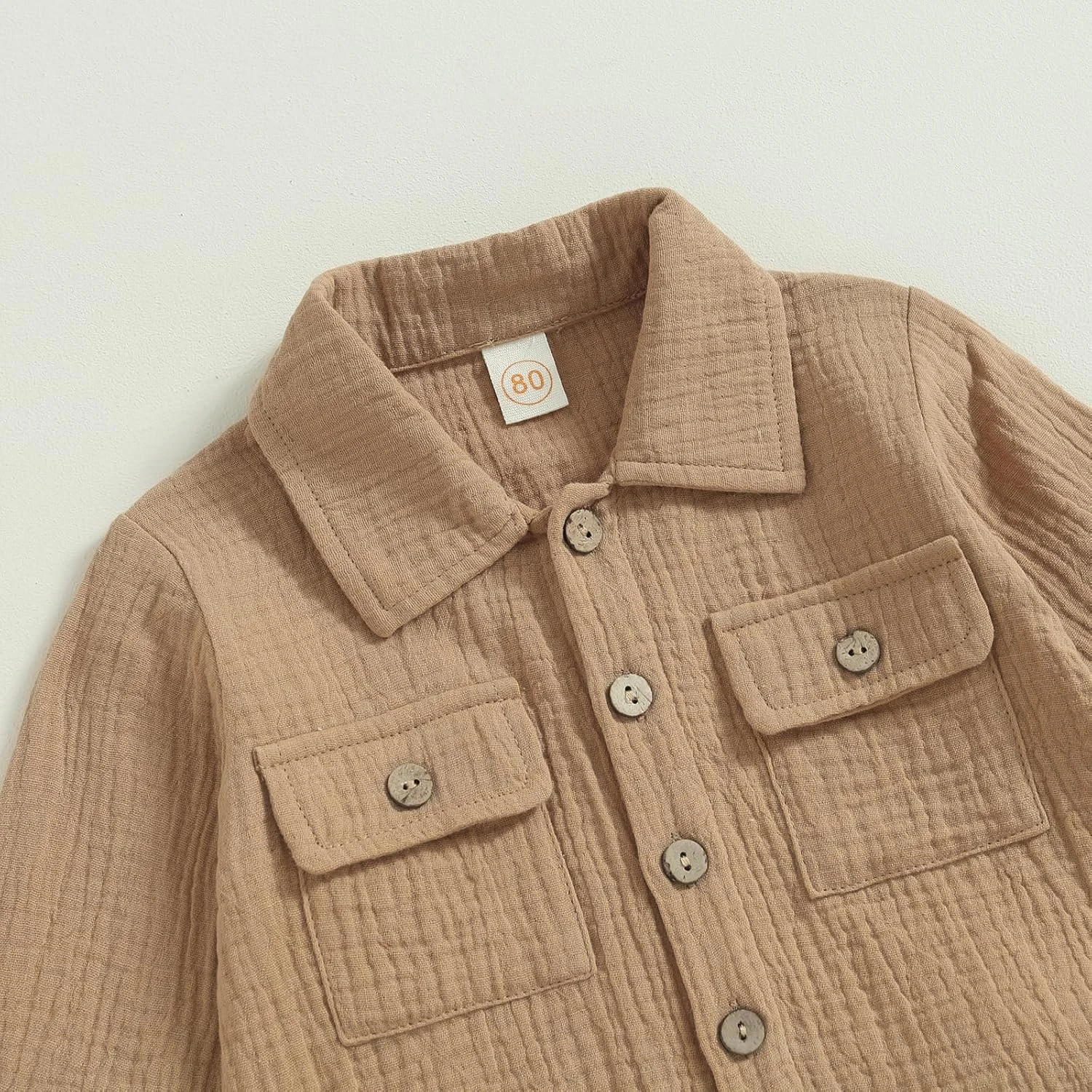 ست پیژامه پسرانه XIXIMAON، 2 تکه، پنبه و کتان، رنگ ثابت، آستین بلند، دکمه دار، شلوار، مناسب ست لباس راحتی تابستانی و پاییزی، لباس جشن نوزادی ست پیژامه پسرانه XIXIMAON، 2 تکه، پنبه و کتان، رنگ ثابت، آستین بلند، دکمه دار، شلوار، مناسب ست لباس راحتی تابستانی و پاییزی، لباس جشن نوزادی