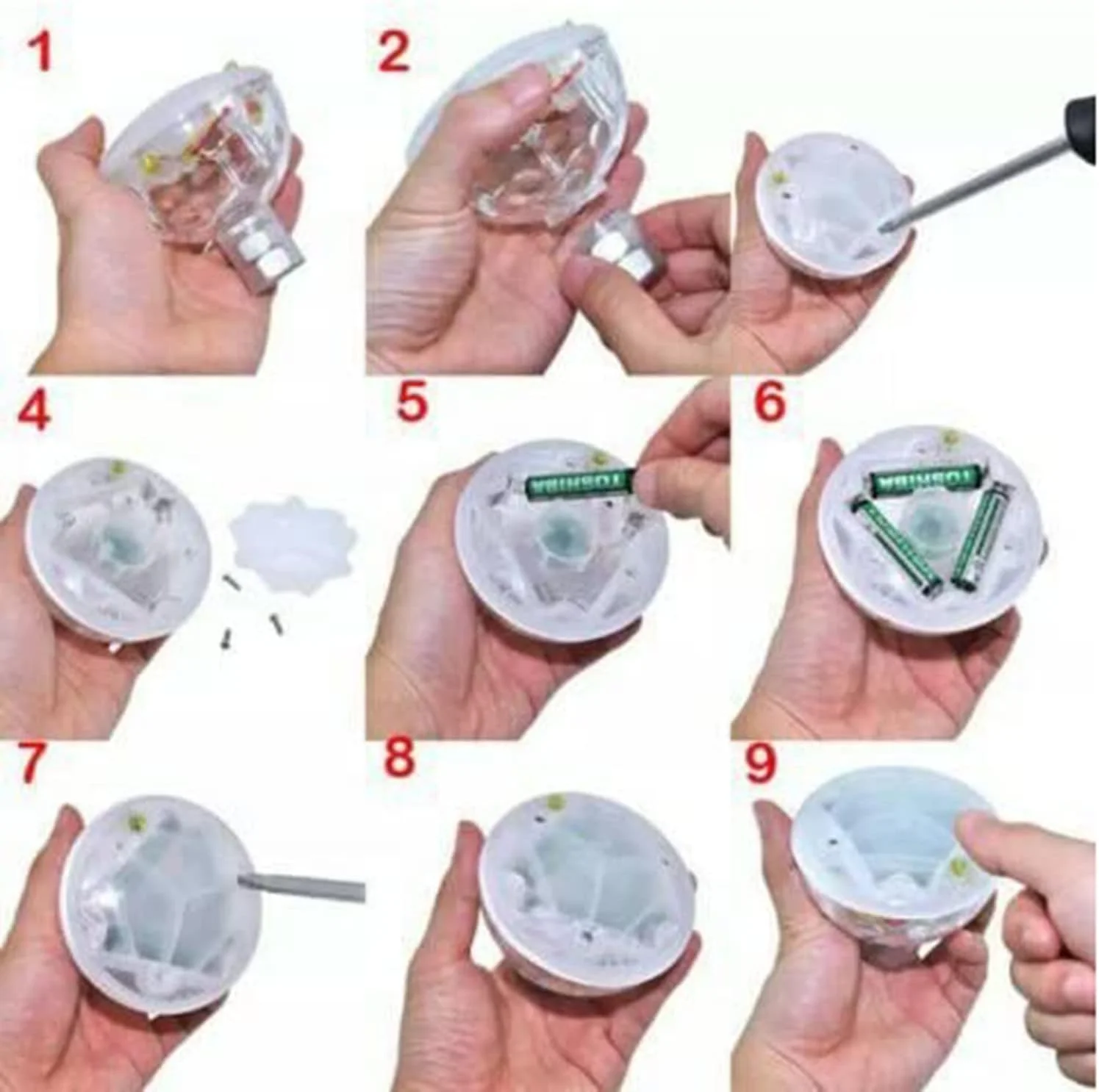 چراغ های شناور LED استخری ELECDON، چراغ زیر آب برای حمام دیسکو حوضچه اسباب بازی حمام کودک، 5 حالت رنگی متنوع با باتری برای زمان حمام، حوضچه ها، مهمانی های استخر چراغ های شناور LED استخری ELECDON، چراغ زیر آب برای حمام دیسکو حوضچه اسباب بازی حمام کودک، 5 حالت رنگی متنوع با باتری برای زمان حمام، حوضچه ها، مهمانی های استخر