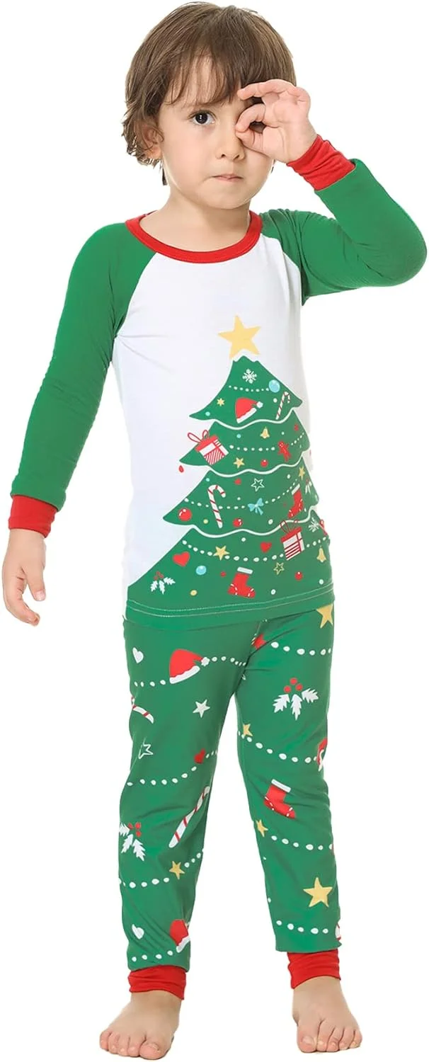 ست لباس خواب کریسمس خانوادگی VENTELAN طرح بابانوئل، لباس خواب تعطیلات کریسمس برای زوج ها و کودکان ست لباس خواب کریسمس خانوادگی VENTELAN طرح بابانوئل، لباس خواب تعطیلات کریسمس برای زوج ها و کودکان