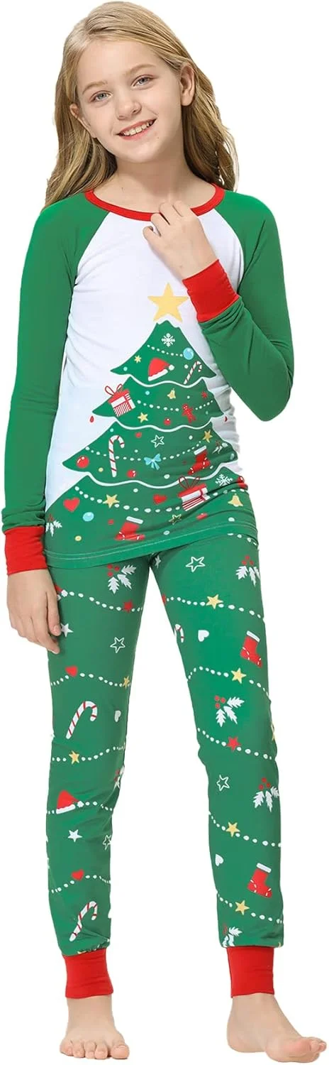 ست لباس خواب کریسمس خانوادگی VENTELAN طرح بابانوئل، لباس خواب تعطیلات کریسمس برای زوج ها و کودکان ست لباس خواب کریسمس خانوادگی VENTELAN طرح بابانوئل، لباس خواب تعطیلات کریسمس برای زوج ها و کودکان