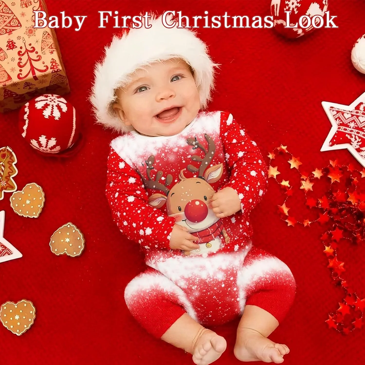 ست لباس خواب کریسمس خانوادگی WUDEUI، لباس خواب آستین بلند، لباس راحتی تعطیلات کریسمس با جیب ست لباس خواب کریسمس خانوادگی WUDEUI، لباس خواب آستین بلند، لباس راحتی تعطیلات کریسمس با جیب