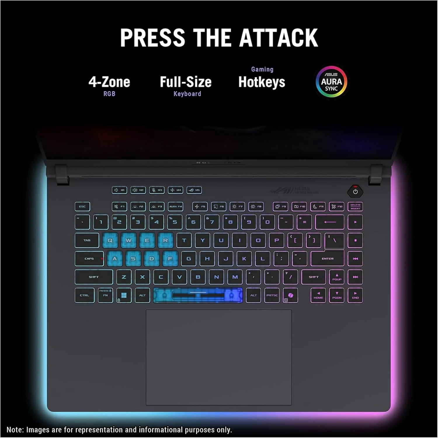 لپ تاپ گیمینگ ایسوس ROG Strix G16، پردازنده Intel i7-14650HX، رم 64 گیگابایتی DDR5، حافظه SSD PCIe 4 ترابایتی، نمایشگر 16 اینچی FHD+ (1920x1200)، کارت گرافیک Nvidia G-Force RTX 5060، کیبورد RGB 4-Zone، ویندوز 11 پرو، خاکستری تیره
