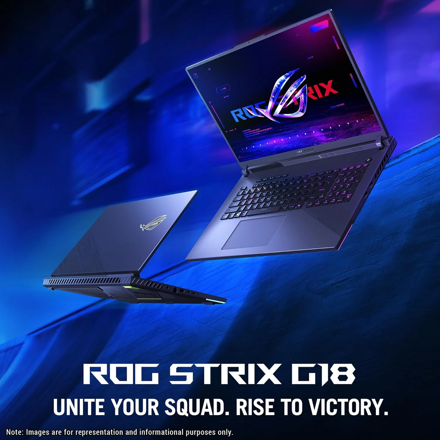 لپ تاپ گیمینگ ایسوس ROG Strix G18، AMD Ryzen 9-8940HX، رم 64 گیگابایتی DDR5، SSD 2 ترابایتی PCIe، نمایشگر 18 اینچی 2.5K (2560x1600) Nebula 240 هرتز، Nvidia G-Force RTX 5070، کیبورد RGB 4 ناحیه ای، W11 Pro، خاکستری Eclipse