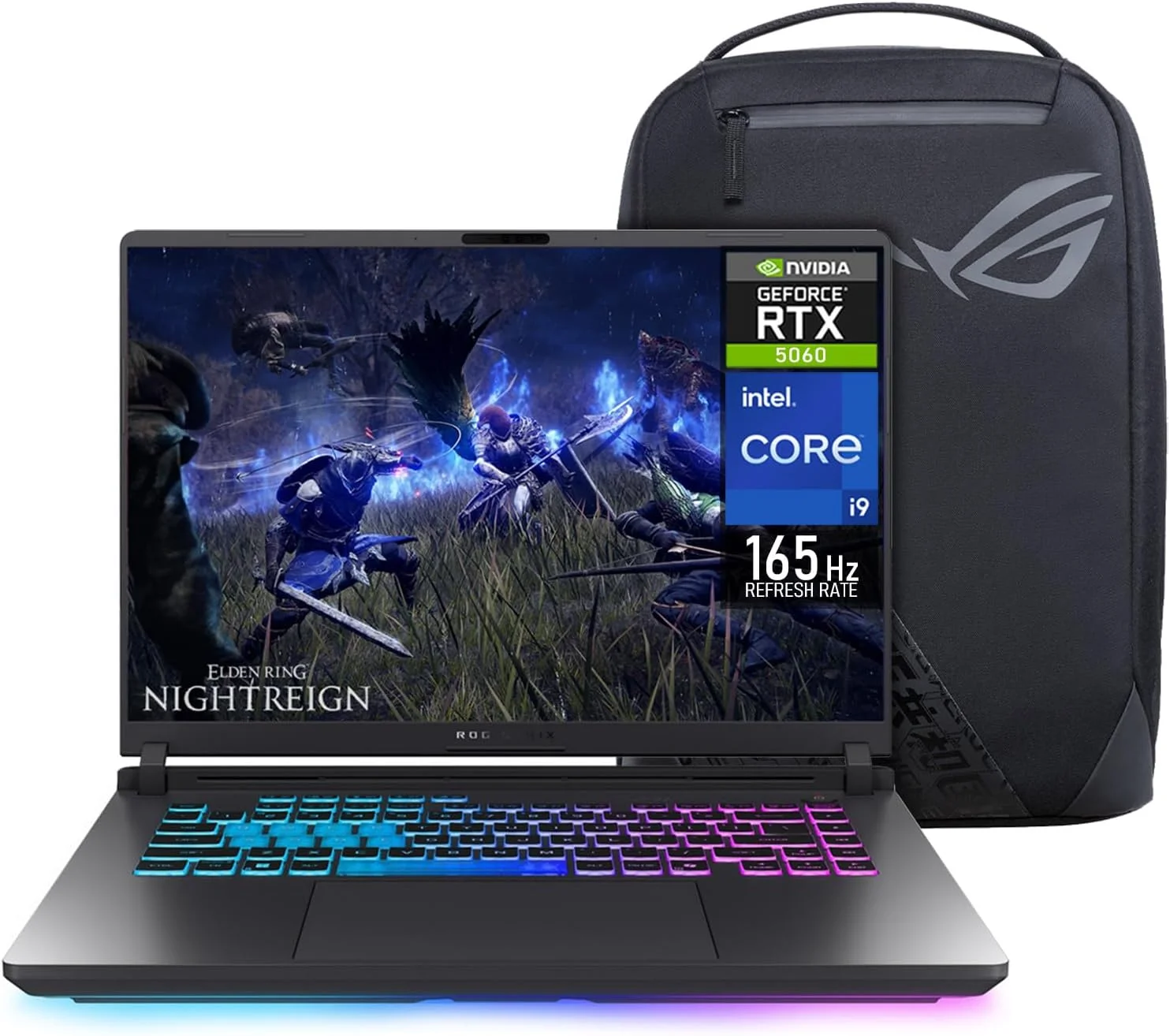 لپ تاپ گیمینگ ایسوس ROG Strix G16 NVIDIA GeForce RTX 5060 Intel Core i9 14900HX 32GB RAM 1TB SSD 16" Windows 11 Home کیبورد انگلیسی + کوله پشتی