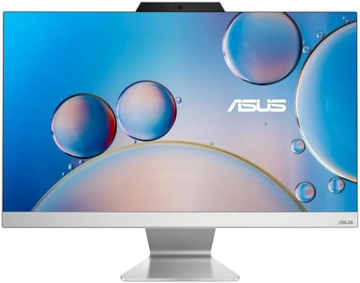 کامپیوتر همه کاره جدید ASUS 2024 سفید رنگ 24 اینچی، پردازنده نسل سیزدهم Intel i7، رم 16 گیگابایتی DDR 5، حافظه SSD NVMe 1 ترابایتی، ویندوز هوم، کیبورد و ماوس انگلیسی - عربی