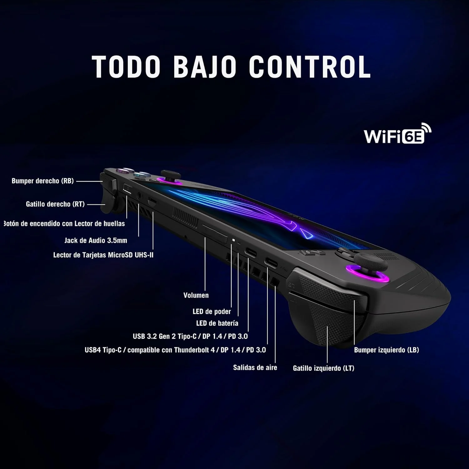 ایسوس ROG Ally X 2024/RC72LA-NH007W/AMD Ryzen Z1 Extreme/24GB RAM/1TB SSD/Windows 11/صفحه لمسی/مشکی/شامل 3 ماه اشتراک Game Pass