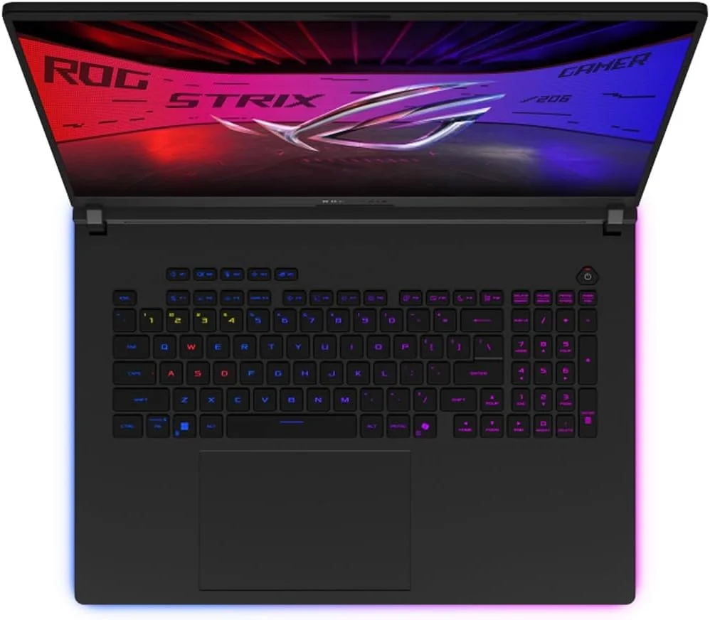 لپ تاپ گیمینگ ایسوس ROG Strix G18، پردازنده Intel Ultra 9-275HX، رم 32 گیگابایتی DDR5، اس اس دی 1 ترابایتی PCIe، نمایشگر 18 اینچی 2.5K Nebula با نرخ 240 هرتز/3 میلی ثانیه، کارت گرافیک Nvidia G-Force RTX 5060، کیبورد انگلیسی RGB، ویندوز 11، خاکستری کسوفی