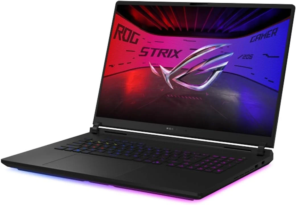 لپ تاپ گیمینگ ایسوس ROG Strix G18، پردازنده Intel Ultra 9-275HX، رم 32 گیگابایتی DDR5، اس اس دی 1 ترابایتی PCIe، نمایشگر 18 اینچی 2.5K Nebula با نرخ 240 هرتز/3 میلی ثانیه، کارت گرافیک Nvidia G-Force RTX 5060، کیبورد انگلیسی RGB، ویندوز 11، خاکستری کسوفی