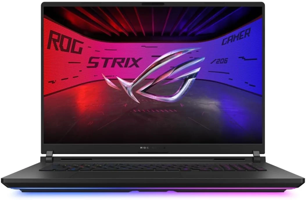 لپ تاپ گیمینگ ایسوس ROG Strix G18، پردازنده Intel Ultra 9-275HX، رم 32 گیگابایتی DDR5، اس اس دی 1 ترابایتی PCIe، نمایشگر 18 اینچی 2.5K Nebula با نرخ 240 هرتز/3 میلی ثانیه، کارت گرافیک Nvidia G-Force RTX 5060، کیبورد انگلیسی RGB، ویندوز 11، خاکستری کسوفی