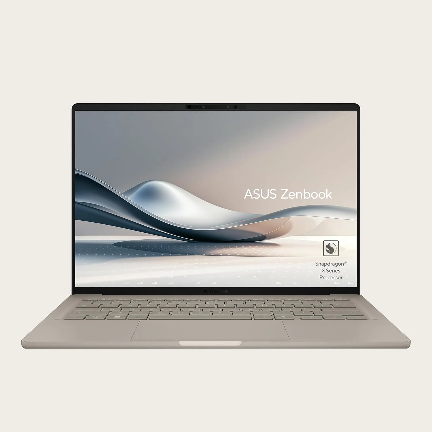 ایسوس Zenbook 14 UX3407RA-QD906W / Snapdragon® X Elite X1E 78 100 / 32 گیگابایت رم / 1 ترابایت SSD / 14 WUXGA (1920x1200) OLED / Windows 11 Home، صفحه کلید انگلیسی/عربی - Zabriskie Beige