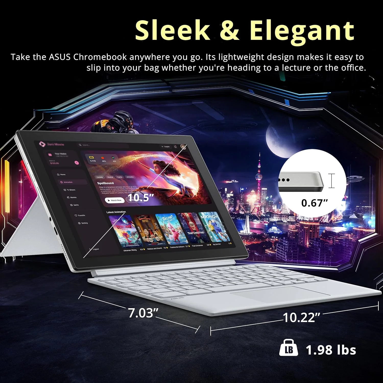 لپ تاپ کروم بوک 14 اینچی ASUS، پردازنده Intel M3-8100Y، رم 8 گیگابایتی، SSD 64 گیگابایتی، گرافیک Intel HD، کیبورد با نور پس زمینه، وب کم HD، سیستم عامل Chrome، نقره ای، کارت USB Hotface 128 گیگابایتی لپ تاپ کروم بوک 14 اینچی ASUS، پردازنده Intel M3-8100Y، رم 8 گیگابایتی، SSD 64 گیگابایتی، گرافیک Intel HD، کیبورد با نور پس زمینه، وب کم HD، سیستم عامل Chrome، نقره ای، کارت USB Hotface 128 گیگابایتی