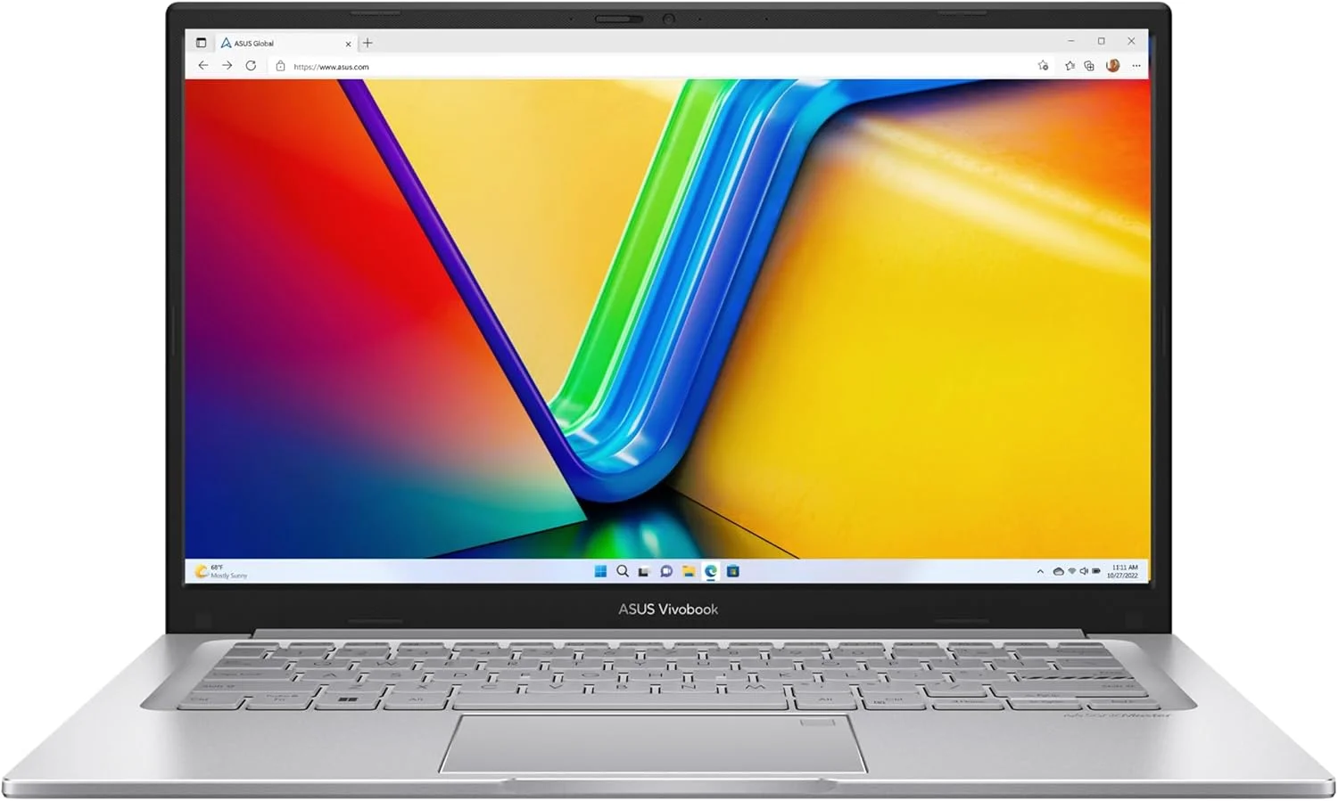لپ تاپ ASUS Vivobook 14 X1404Z با صفحه نمایش 14 اینچی HD، پردازنده Core i3-1215U، رم 8 گیگابایتی DDR4، حافظه SSD 512 گیگابایتی، گرافیک Intel UHD، صفحه کلید Chiclet با نور پس زمینه، ویندوز 11 انگلیسی