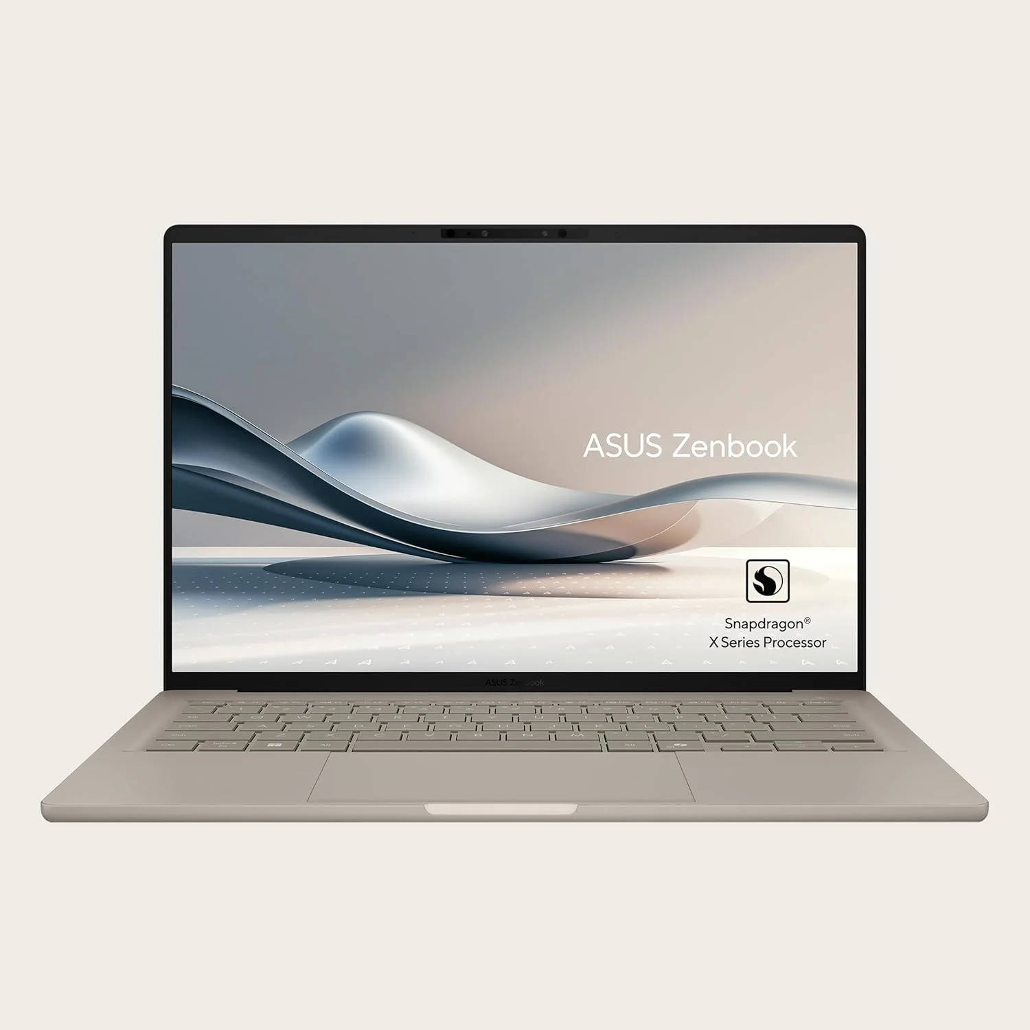 ایسوس Zenbook 14 UX3407QA-QD180W / Snapdragon X X126100 Purwa SE / 16 گیگابایت رم / 1 ترابایت SSD / 14 WUXGA (1920x1200) OLED / ویندوز 11 هوم، کیبورد انگلیسی/عربی - Zabriskie Beige