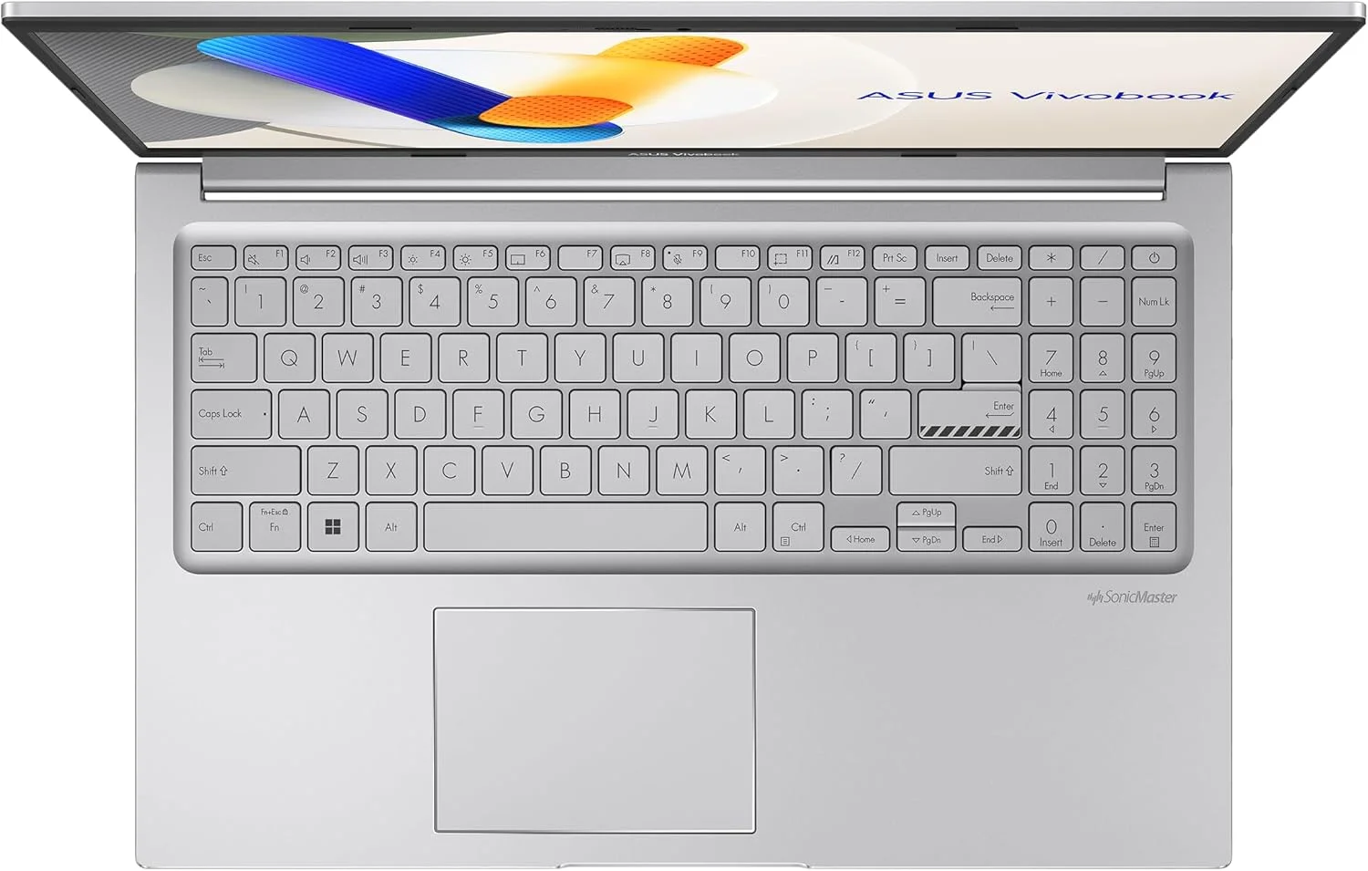 لپ تاپ ایسوس ویووبوک 15 مدل 15.6 اینچی FHD، پردازنده نسل 12 اینتل Core i7-1255U، رم 16 گیگابایت DDR4، حافظه SSD 1 ترابایت NVMe، گرافیک Intel Iris Xe، نقره ای خنک، ویندوز 11 پرو، کیبورد انگلیسی [X1504ZA-NJ247]