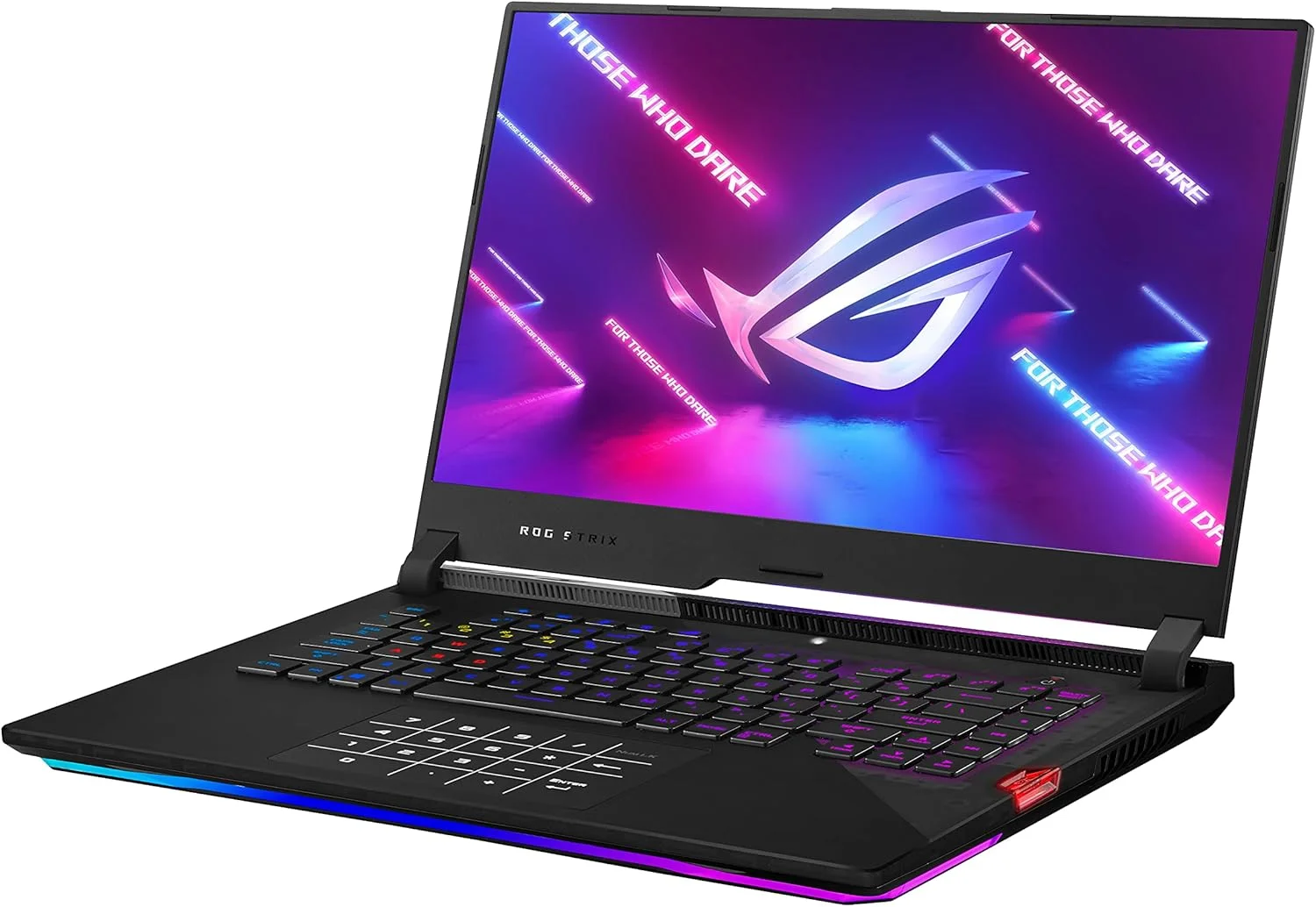 لپ تاپ گیمینگ ایسوس ROG Strix Scar 15، صفحه نمایش 15.6 اینچی 300 هرتز IPS نوع FHD، کارت گرافیک NVIDIA GeForce RTX 3080، پردازنده AMD Ryzen 9 5900HX، رم 16 گیگابایت DDR4، حافظه SSD 1 ترابایت، صفحه کلید اپتی-مکانیکال RGB با نورپردازی مجزا برای هر کلید، ویندوز 11، G533QS-DS94