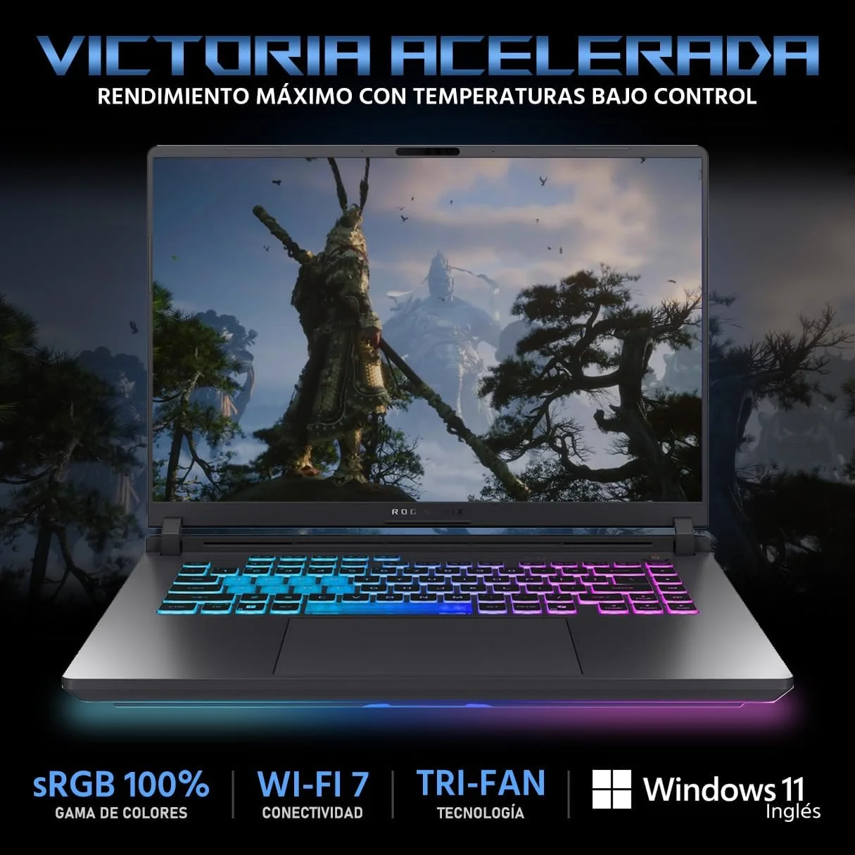 لپ تاپ گیمینگ ایسوس ROG Strix G16 NVIDIA GeForce RTX 5060 Intel Core i9 14900HX 64GB RAM 2TB SSD 16" Windows 11 Home صفحه کلید انگلیسی + کوله پشتی