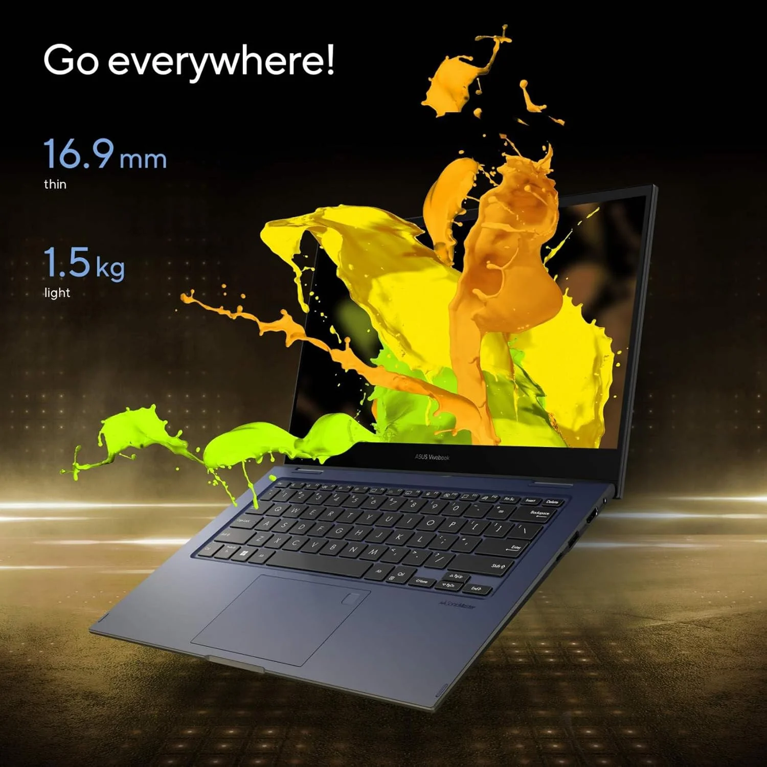 ایسوس ویووبوک GO Flip TP1400KA-BZ056WS 14 اینچ لمسی، پردازنده Intel Celeron N4050، رم 4 گیگابایت، حافظه 128 گیگابایت eMMC، کیبورد AR-EN، قلم Stylus، ویندوز 11 آبی، 2 سال گارانتی بین المللی