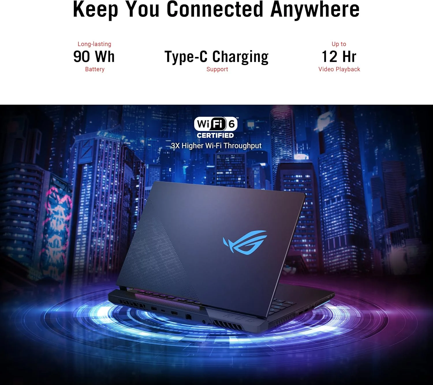 لپ تاپ گیمینگ ایسوس ROG Strix Scar 15، صفحه نمایش 15.6 اینچی 300 هرتز IPS نوع FHD، کارت گرافیک NVIDIA GeForce RTX 3080، پردازنده AMD Ryzen 9 5900HX، رم 16 گیگابایت DDR4، حافظه SSD 1 ترابایت، صفحه کلید اپتی-مکانیکال RGB با نورپردازی مجزا برای هر کلید، ویندوز 11، G533QS-DS94