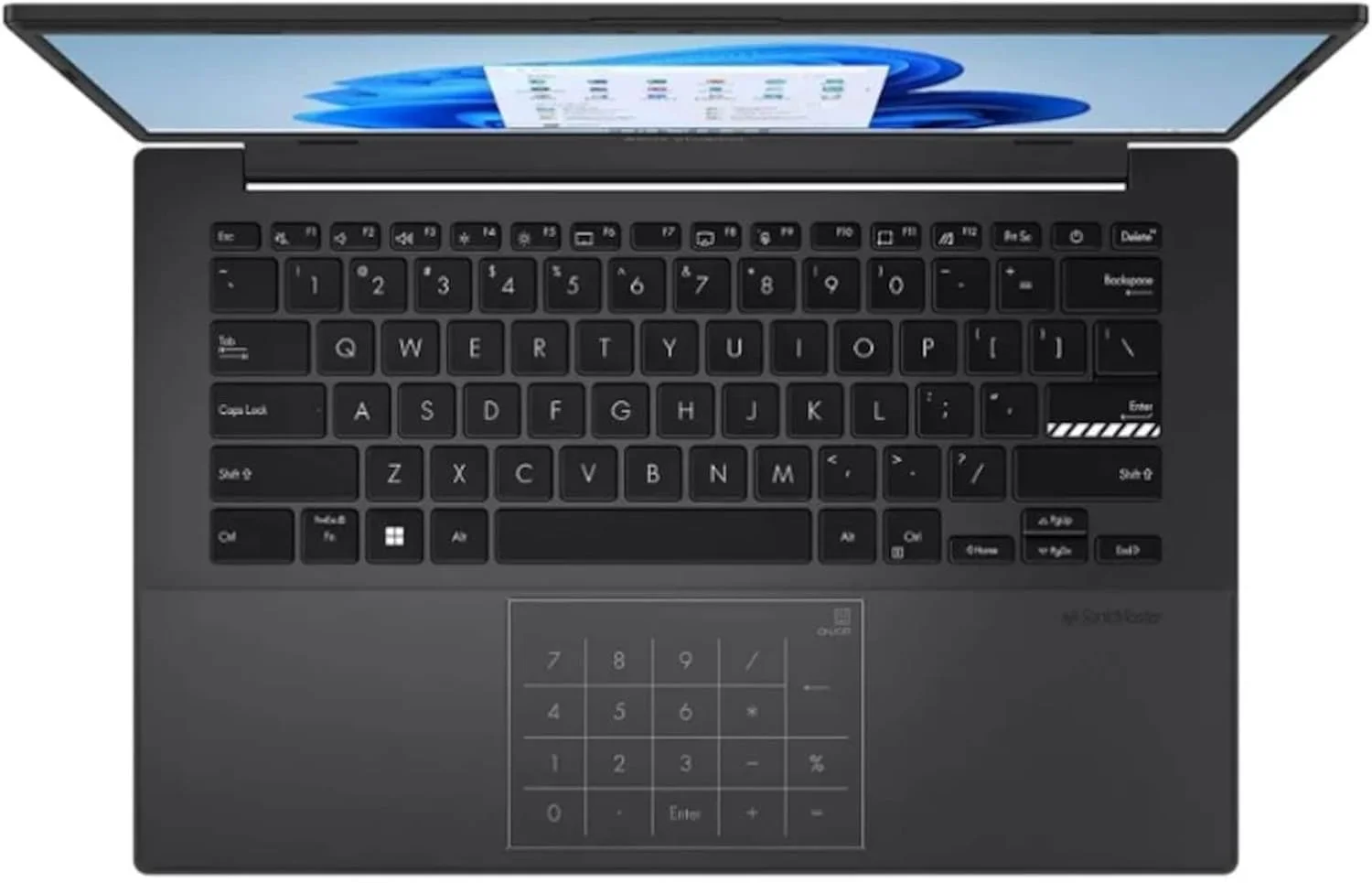 لپ تاپ ایسوس ویووبوک Go 14 E1404FA-TH31، پردازنده AMD Ryzen 3 7320U، رم 4 گیگابایت، حافظه SSD 128 گیگابایت، صفحه نمایش 14 اینچی FHD، ویندوز 11 Home در حالت S، مشکی ترکیبی، کیبورد انگلیسی