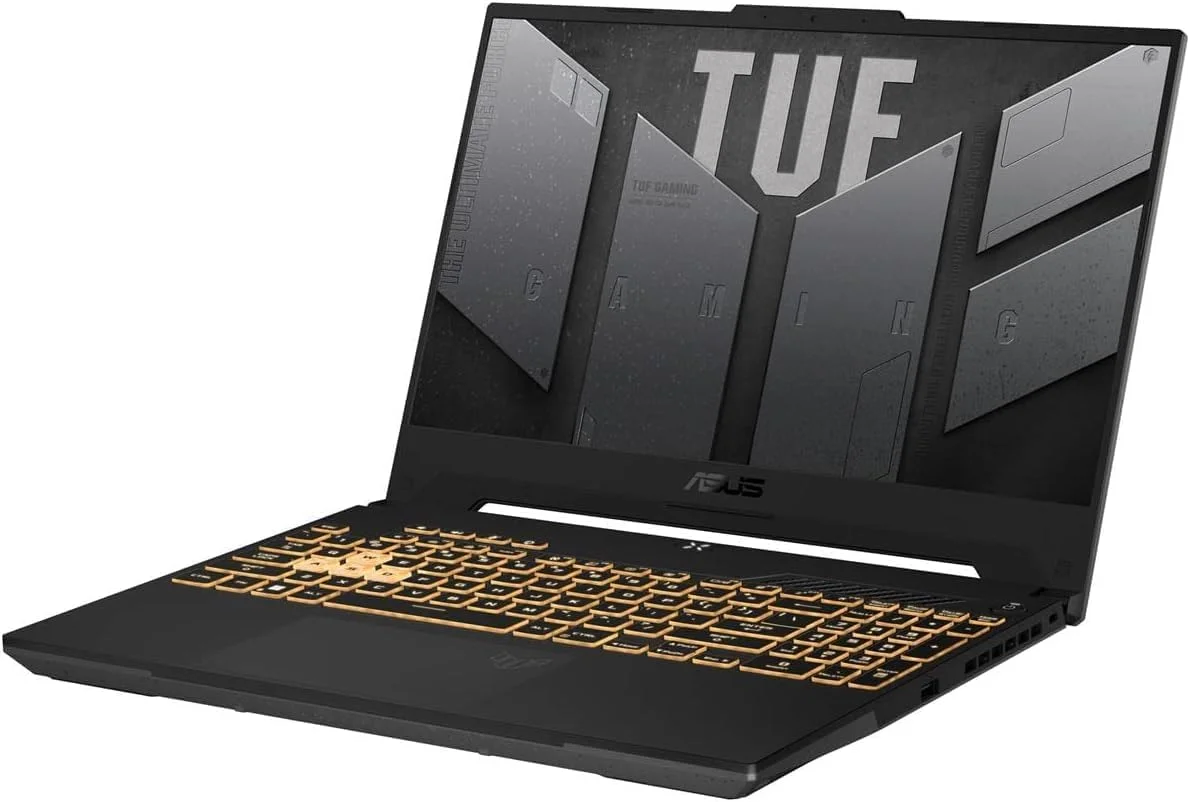 لپ تاپ ایسوس TUF Gaming A15 (2024) AMD Ryzen 5-7535HS / صفحه نمایش 15.6 اینچ FHD 144Hz / 1 ترابایت SSD / 32 گیگابایت رم / 4 گیگابایت گرافیک NVIDIA GeForce RTX 3050 / ویندوز 11 کیبورد انگلیسی / مشکی گرافیتی
