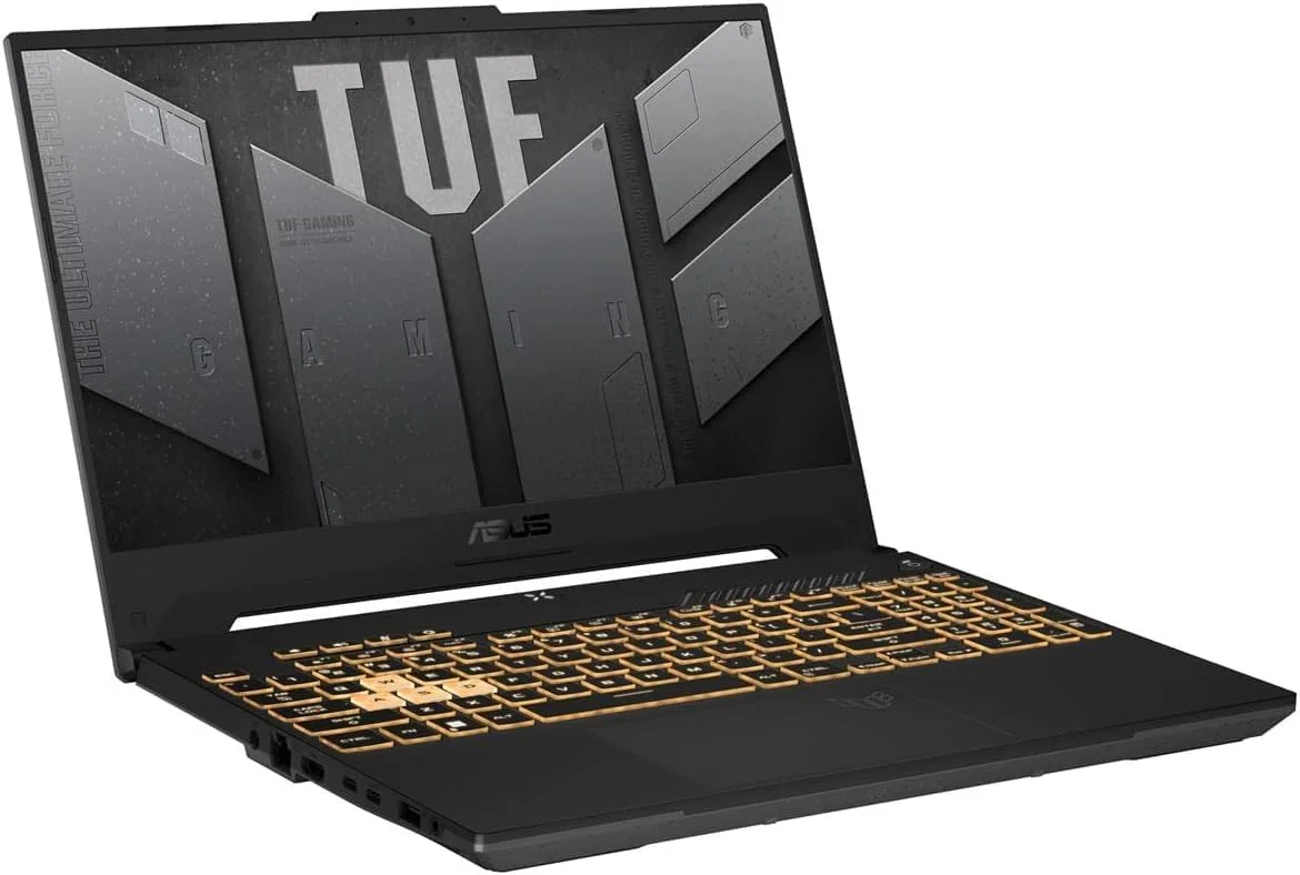 لپ تاپ ایسوس TUF Gaming A15 (2024) AMD Ryzen 5-7535HS / صفحه نمایش 15.6 اینچ FHD 144Hz / 1 ترابایت SSD / 32 گیگابایت رم / 4 گیگابایت گرافیک NVIDIA GeForce RTX 3050 / ویندوز 11 کیبورد انگلیسی / مشکی گرافیتی