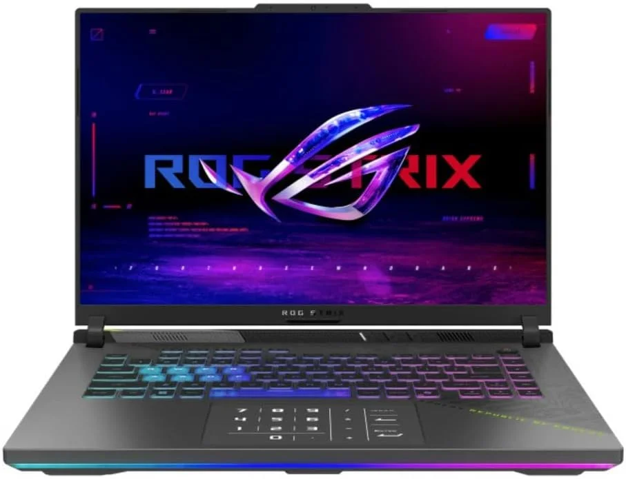 ایسوس ROG STRIX G16 G614PR، 16 اینچ 2.5K WUXGA، AMD Ryzen 9 8940HX، رم 16 گیگابایت DDR5، NVIDIA GeForce RTX 5070 Ti 12GB GDDR7، 1 ترابایت SSD، ویندوز 11 هوم، Wi-Fi 6E، BT 5.3، کیبورد با نور پس زمینه RGB