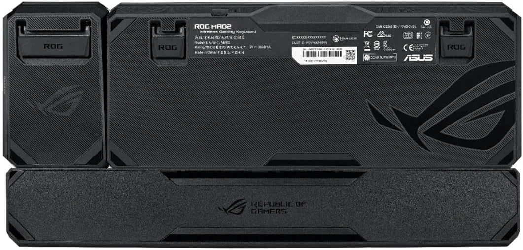 کیبورد مکانیکی گیمینگ نخبگان ASUS ROG Claymore II با سوئیچ‌های مکانیکی اپتیکال ROG RX، نام‌پد جداشدنی، حالت‌های سیمی و بی‌سیم 2.4 گیگاهرتز RF، طرح‌بندی QWERTY