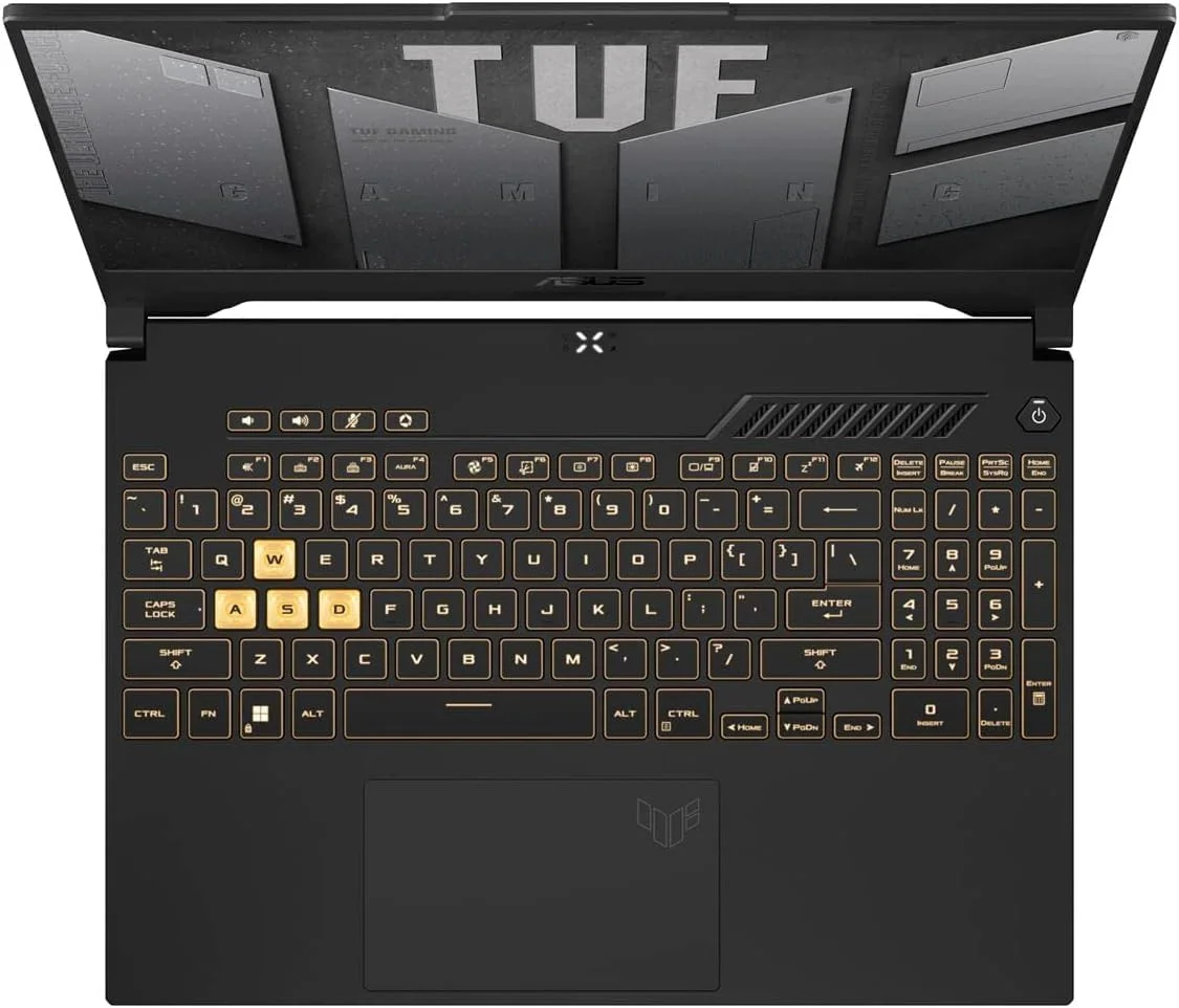 لپ تاپ ایسوس TUF Gaming A15 (2024) AMD Ryzen 5-7535HS / صفحه نمایش 15.6 اینچ FHD 144Hz / 1 ترابایت SSD / 32 گیگابایت رم / 4 گیگابایت گرافیک NVIDIA GeForce RTX 3050 / ویندوز 11 کیبورد انگلیسی / مشکی گرافیتی