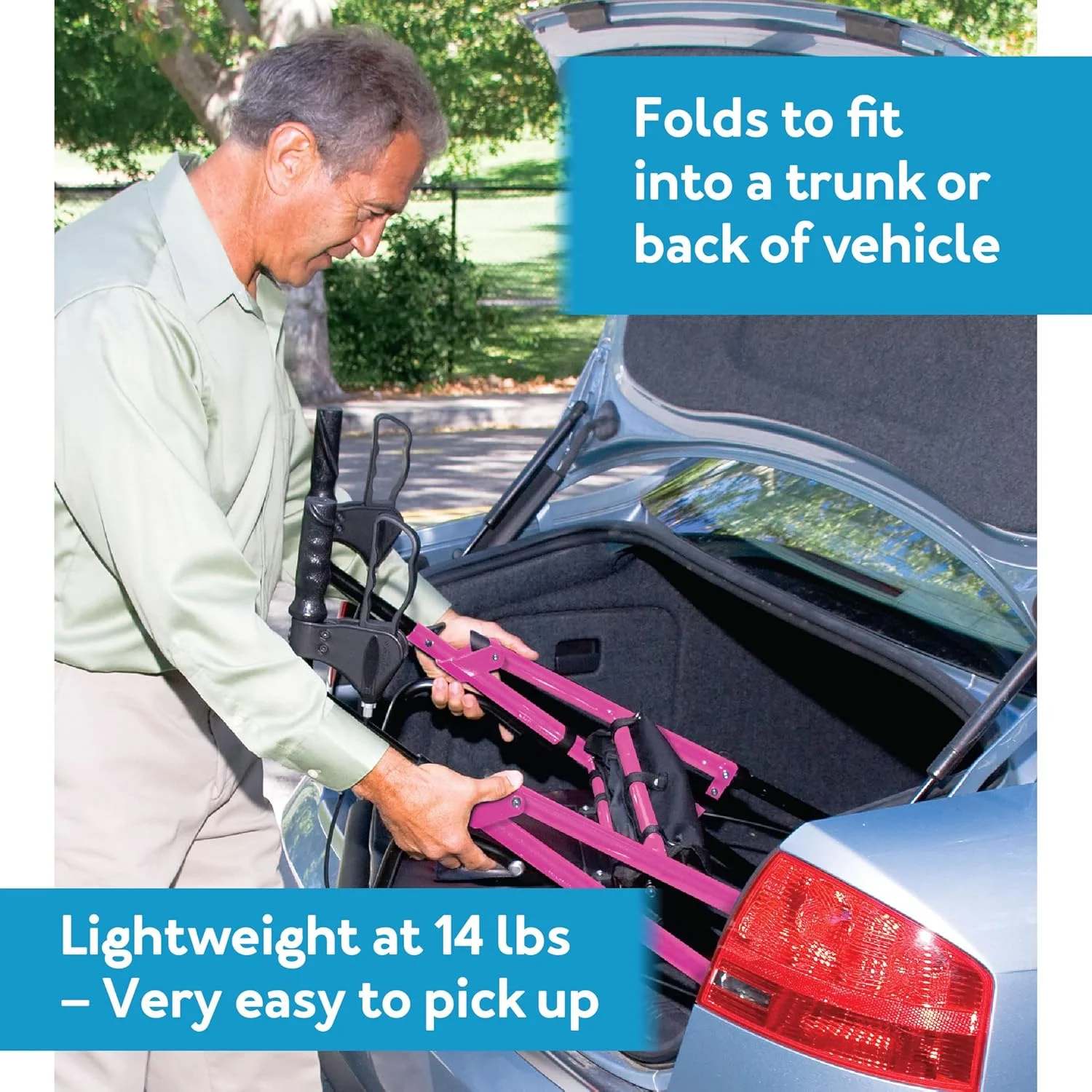 واکر چرخدار آلومینیومی Carex Step 'N Rest برای سالمندان، صورتی - واکر رولیتور با صندلی - با پشتی، چرخ های 6 اینچی، تحمل وزن 250 پوند، سبک وزن واکر چرخدار آلومینیومی Carex Step 'N Rest برای سالمندان، صورتی - واکر رولیتور با صندلی - با پشتی، چرخ های 6 اینچی، تحمل وزن 250 پوند، سبک وزن