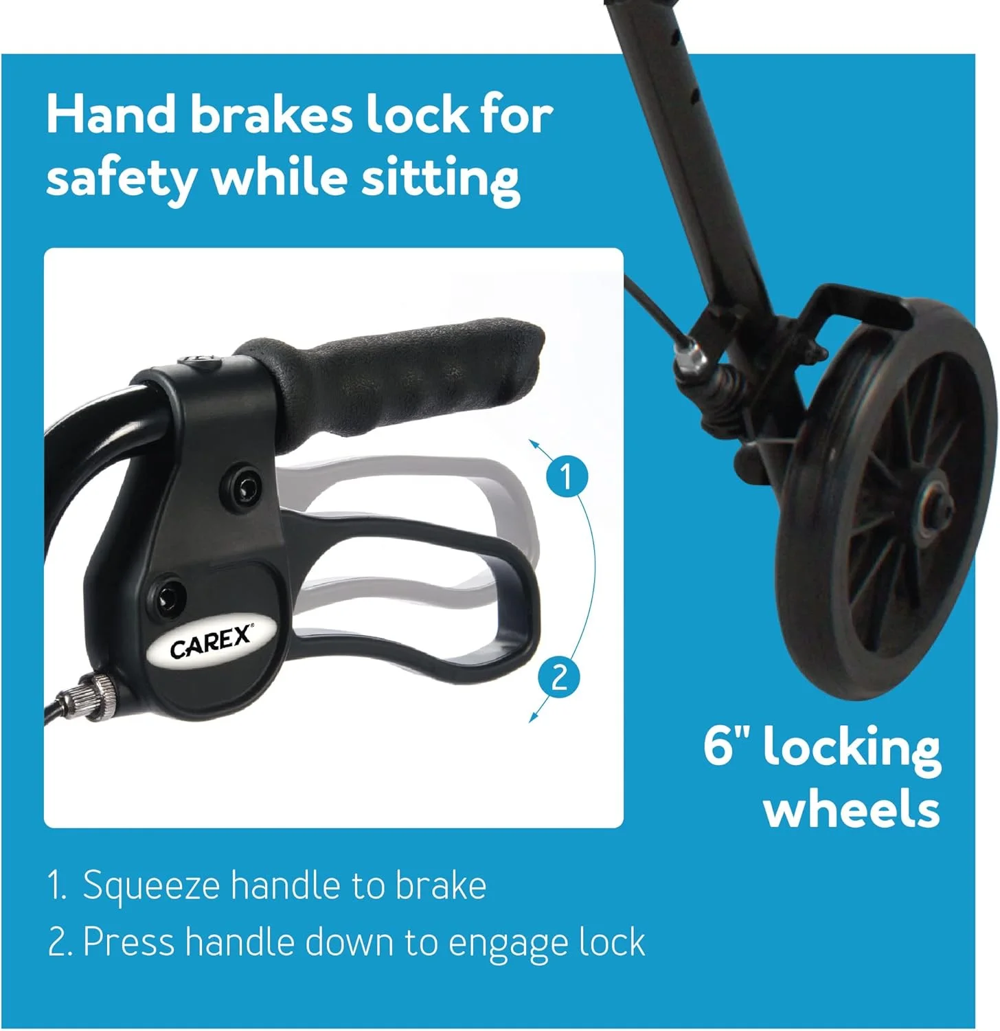 واکر چرخدار آلومینیومی Carex Step 'N Rest برای سالمندان، صورتی - واکر رولیتور با صندلی - با پشتی، چرخ های 6 اینچی، تحمل وزن 250 پوند، سبک وزن واکر چرخدار آلومینیومی Carex Step 'N Rest برای سالمندان، صورتی - واکر رولیتور با صندلی - با پشتی، چرخ های 6 اینچی، تحمل وزن 250 پوند، سبک وزن