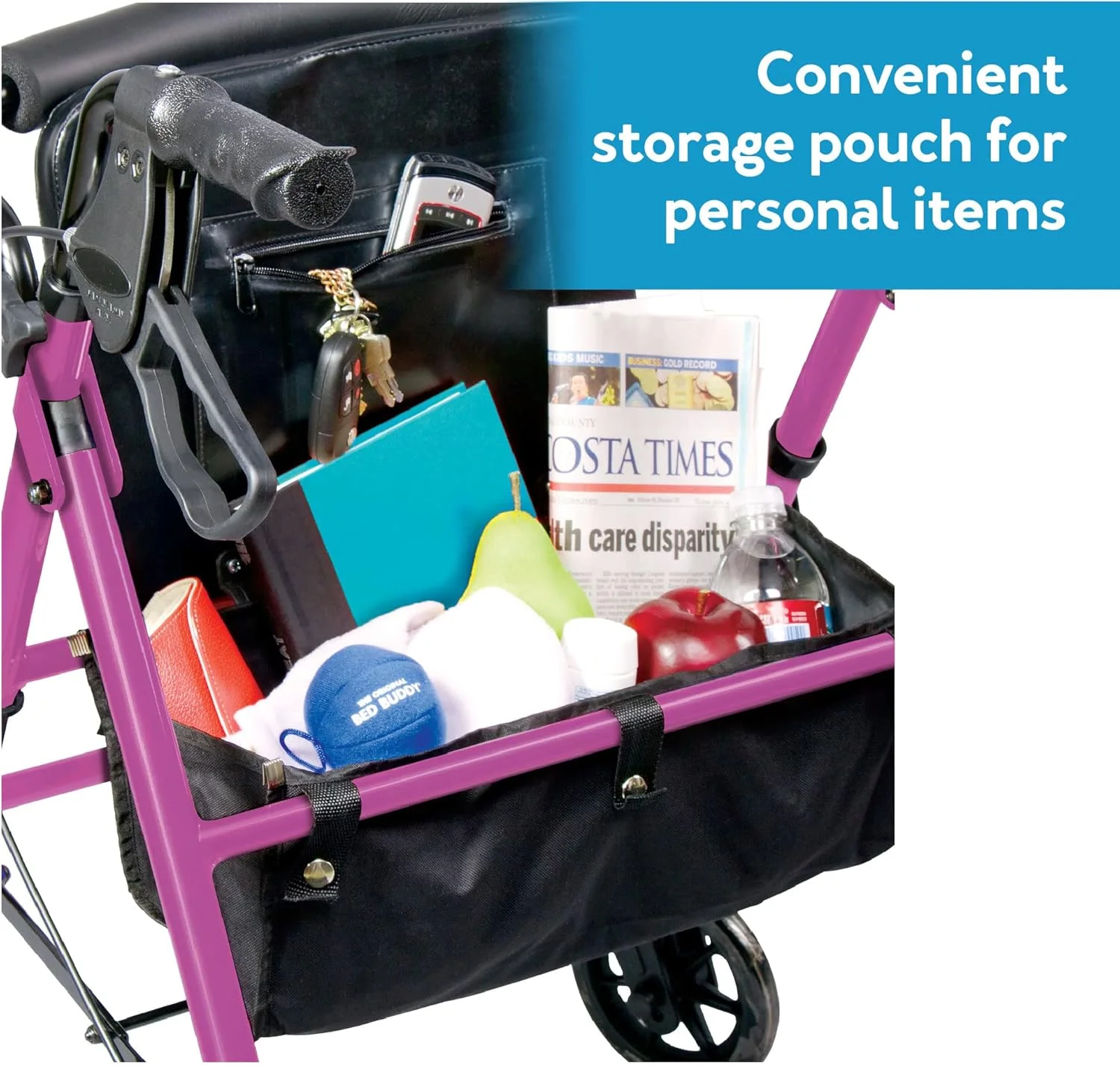 واکر چرخدار آلومینیومی Carex Step 'N Rest برای سالمندان، صورتی - واکر رولیتور با صندلی - با پشتی، چرخ های 6 اینچی، تحمل وزن 250 پوند، سبک وزن واکر چرخدار آلومینیومی Carex Step 'N Rest برای سالمندان، صورتی - واکر رولیتور با صندلی - با پشتی، چرخ های 6 اینچی، تحمل وزن 250 پوند، سبک وزن