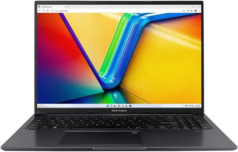 لپ تاپ ایسوس ویووبوک 16 اینچی با نمایشگر WUXGA IPS | کیبورد چیکلت انگلیسی | M1605YA-MB345 | AMD R7-7730U | رم 8 گیگابایت | 512 گیگابایت SSD | ویندوز 11 پرو (ارتقا یافته) - مشکی تاف